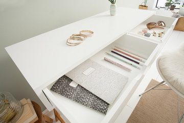 riess-ambiente Konsolentisch SCANDINAVIA 100cm weiß, Design · Anrichte · mit Schubladen · Schreibtisch