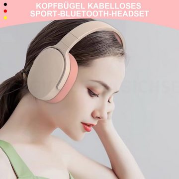 MAGICSHE Kabellose Kopfhörer Headset Bluetooth 5.1 mit Geräuschunterdrückung Bluetooth-Kopfhörer