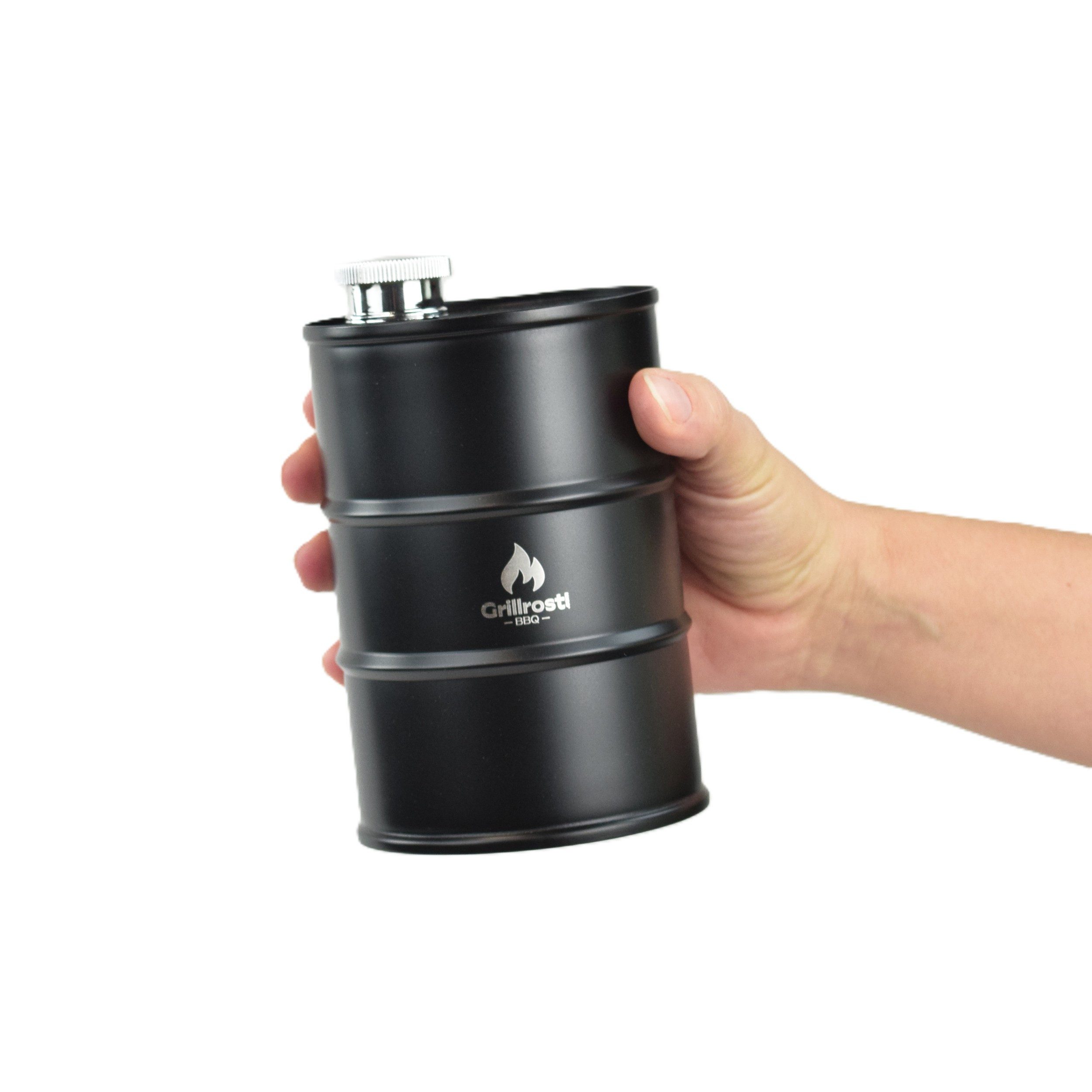 Grillrost.com BBQ Grillrost BBQ Mini Feuertonne - Ölfass, Made in Germany