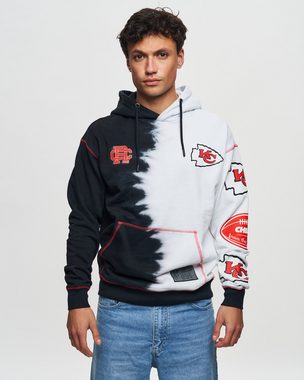 Recovered Kapuzenpullover Recovered - Hoodie NFL Kansas City Chiefs Ink Dye schwarz-weiß S