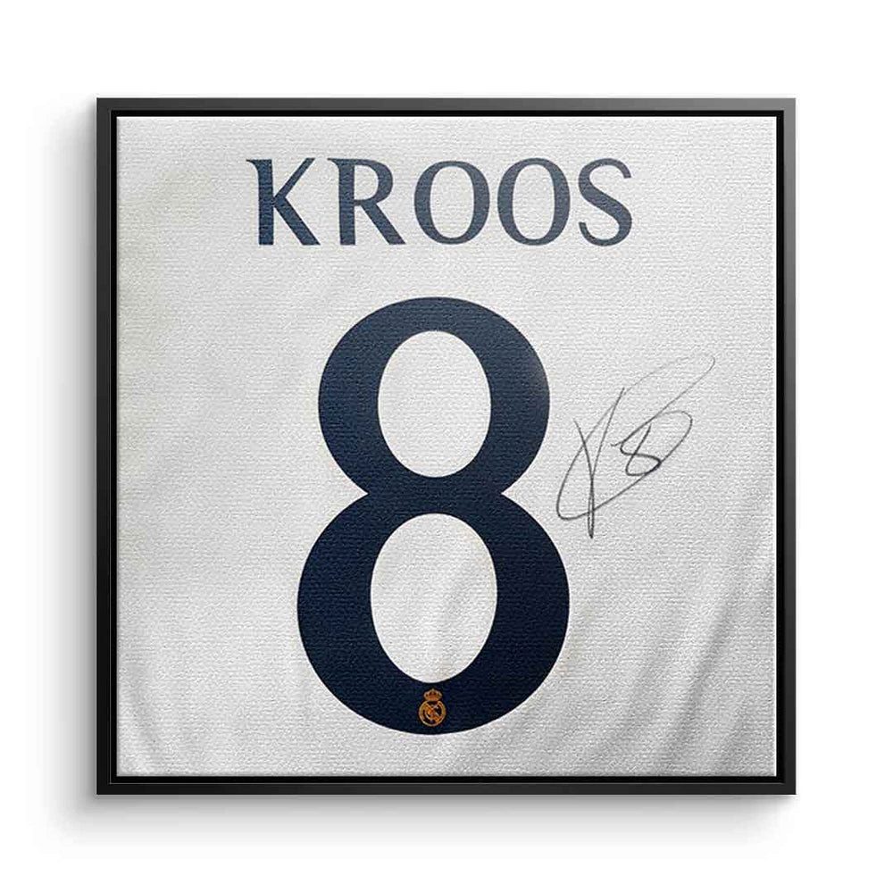 DOTCOMCANVAS® Leinwandbild Kroos - Quadrat Edition, Acrylglasbild Toni Kroos Fußballspieler 8 Deutschland Wandbild