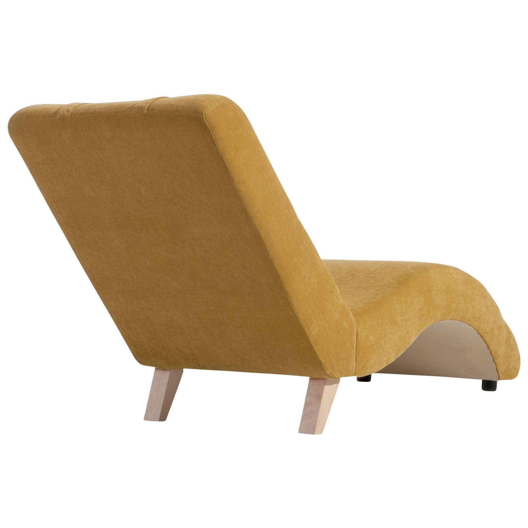 Sofa verarbeitet,bequemer 58 Sparpreis natur; Liege Kunstst, hochwertig Buche Sitz Kostenlosem aufm Versand inkl. 1 Bezug Kate Teile, Veloursstoff Kessel