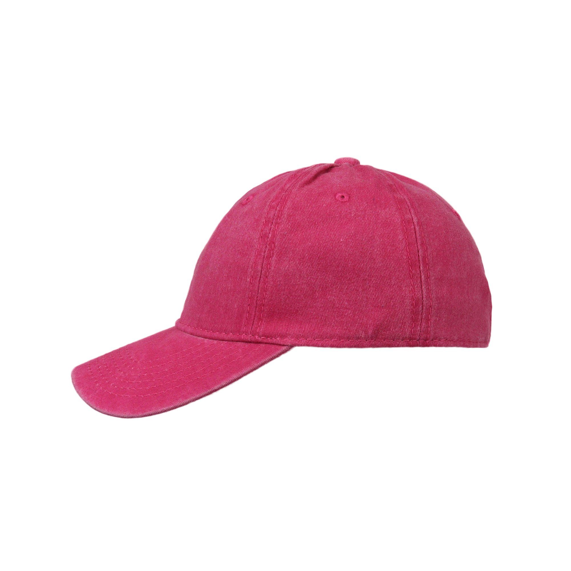 ZEBRO Baseball Cap Base pink mit Belüftungslöcher Cap