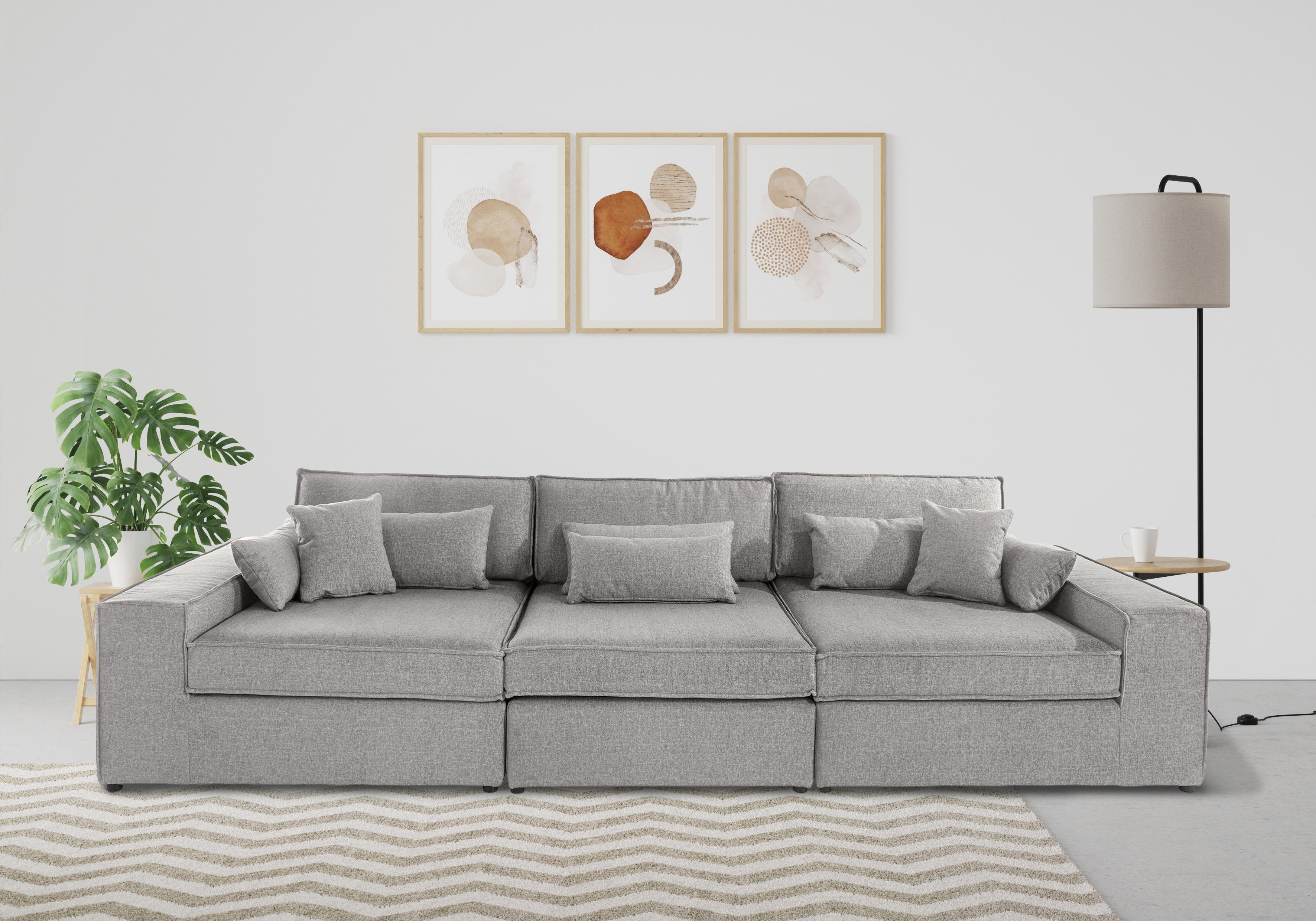 OTTO home 3-Sitzer Enid, 3 Teile, bestehend aus Modulen, in vielen Bezügen, auch in Breitcord