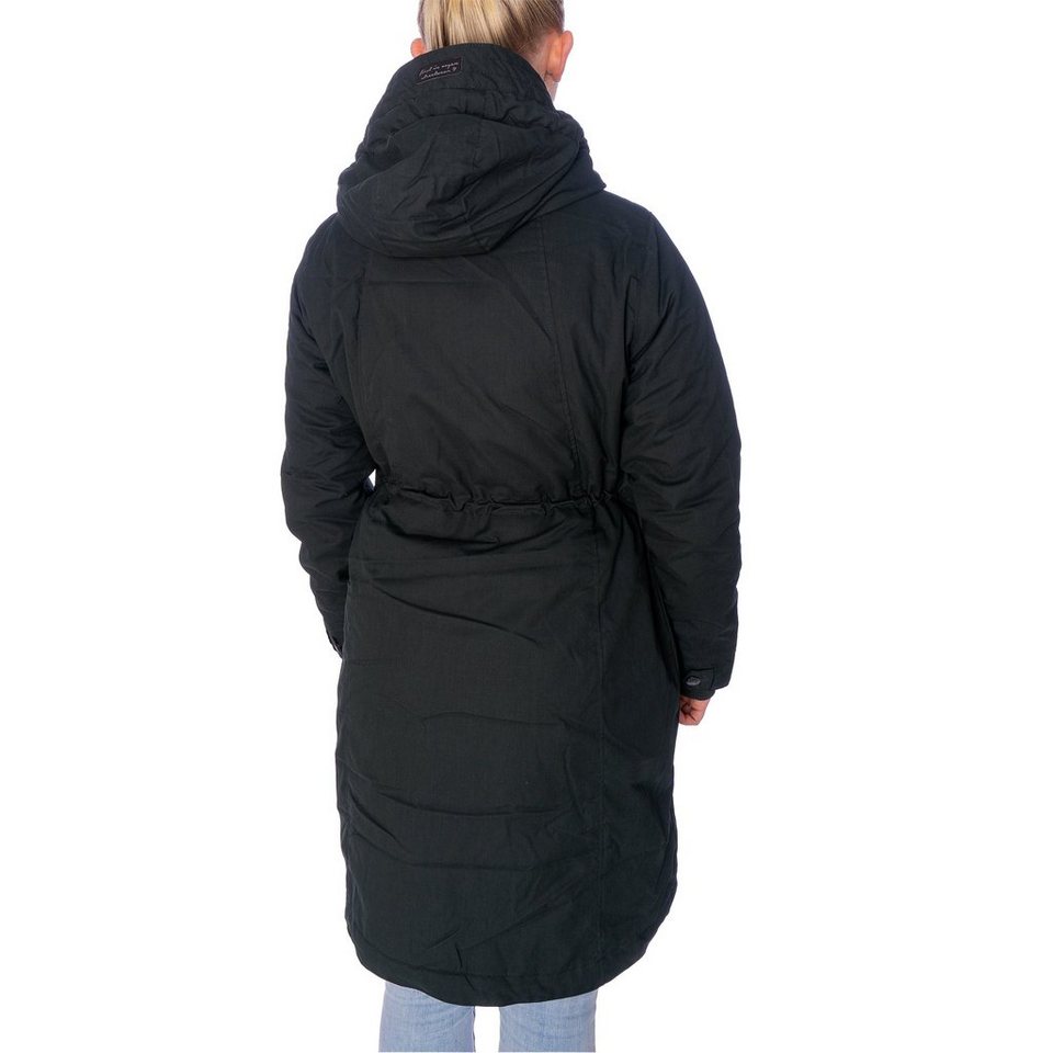 Ragwear Kurzmantel Jacke DECLANA Lange Damenjacke mit (1-tlg), zwei  Eingrifftaschen mit Reißverschluss