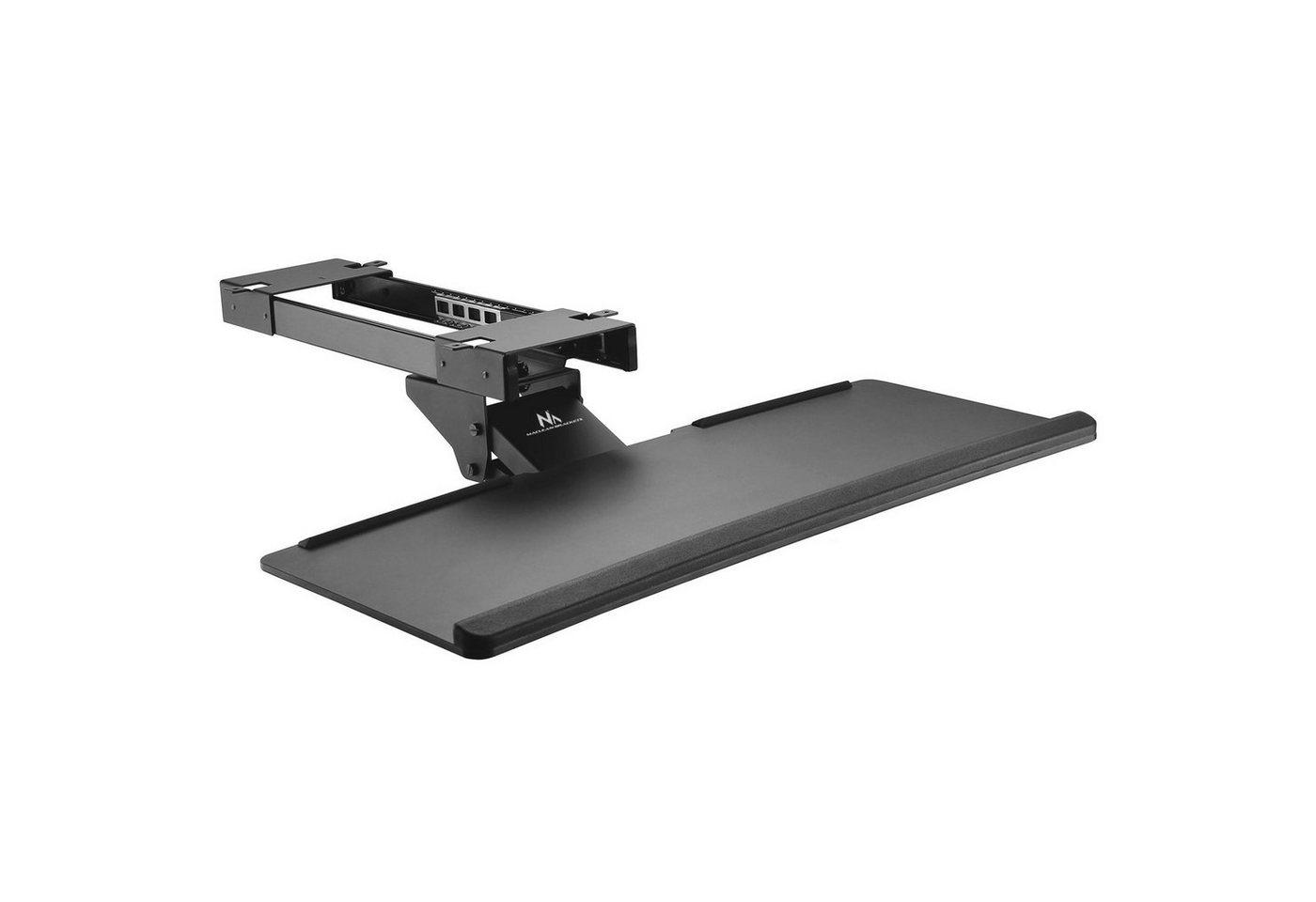 Maclean Halterung MC-757 Tastaturhalterung unter Tisch ausziehbare Tastaturablage 67 cm, (Höhenverstellbar, Neigbar, Ergonomisch, für Büro & Home Office)