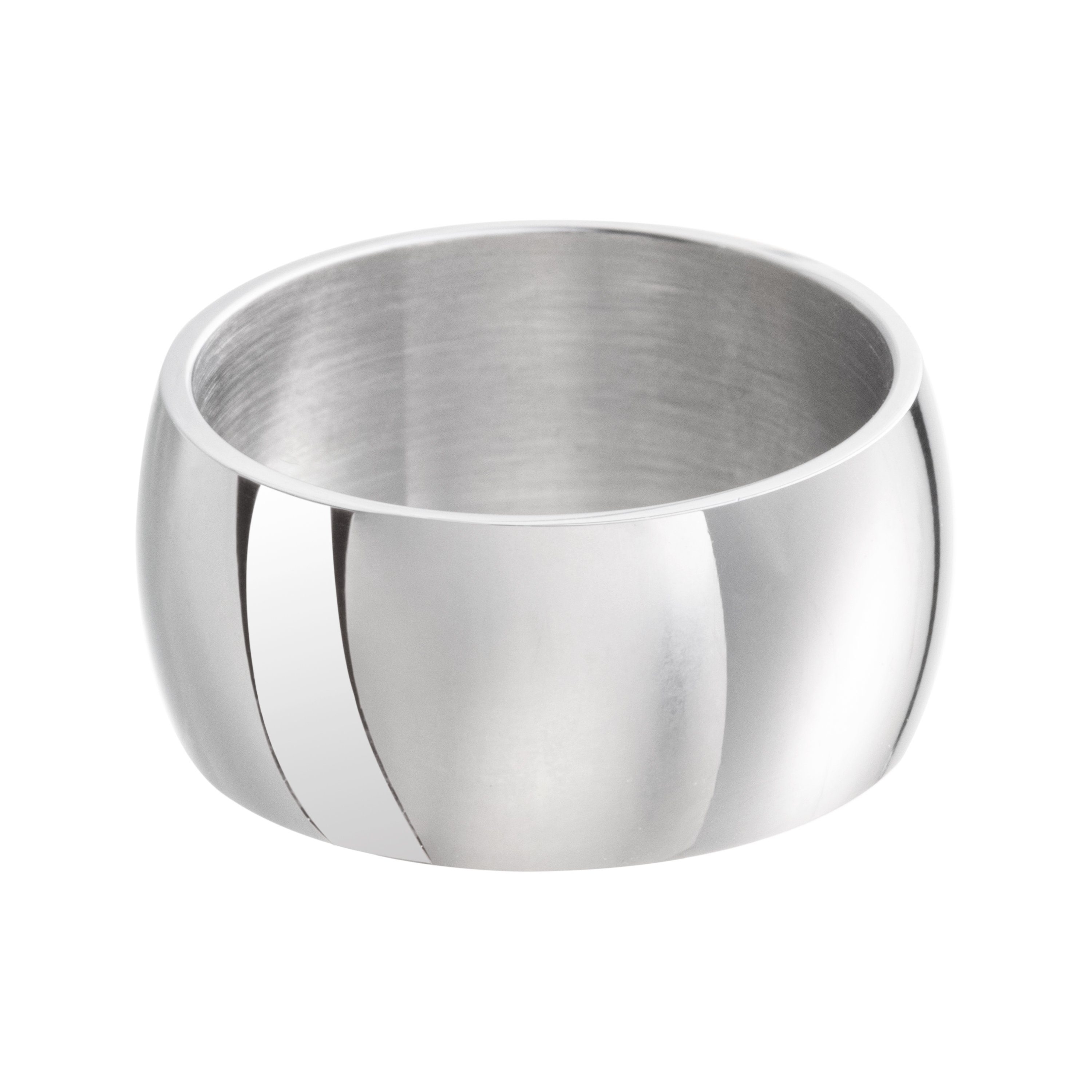 meditoys Fingerring meditoys Damen für 10 · Herren poliert Silber · mm · Bandring Ring Edelstahl breit aus und