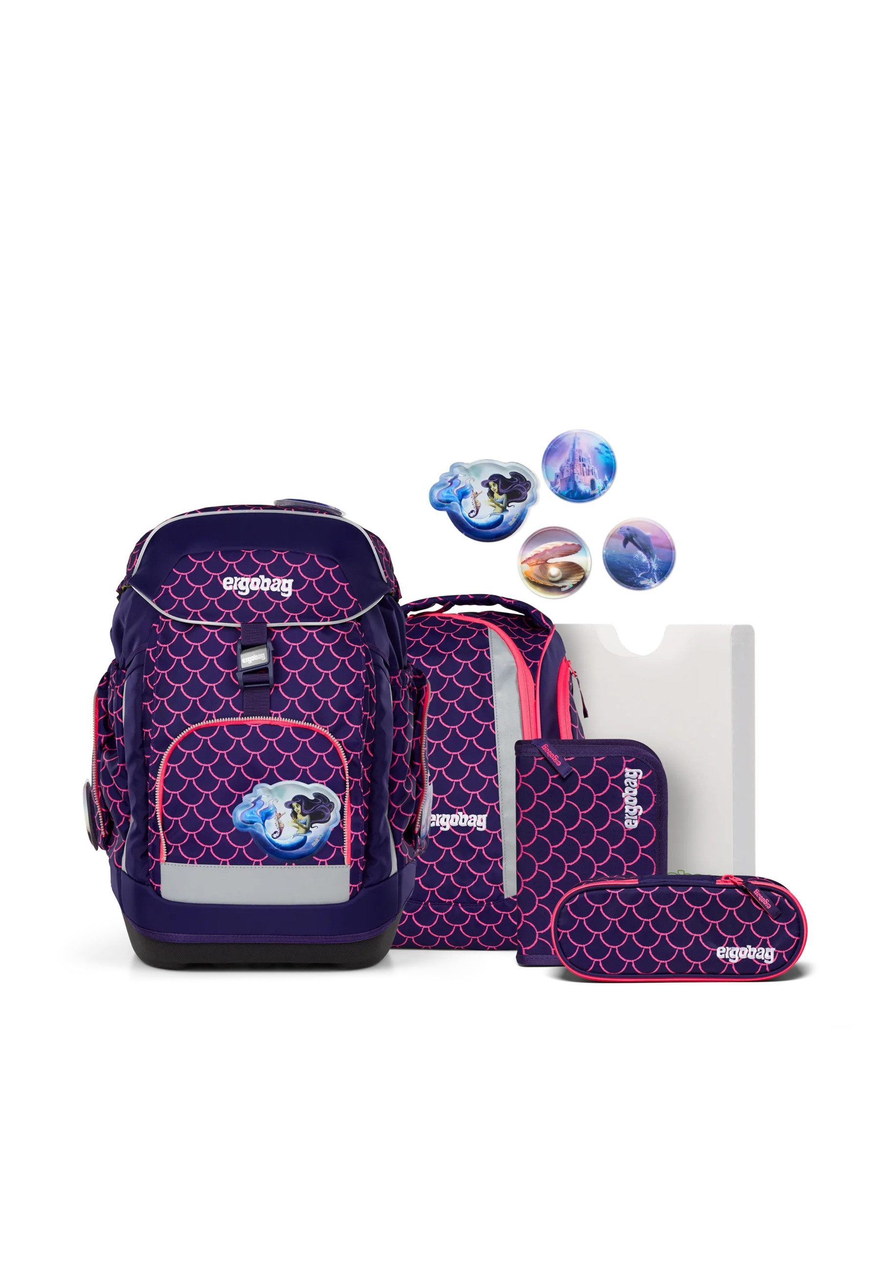ergobag Schulranzen maxi set (6-tlg., 5-teiliges Set)