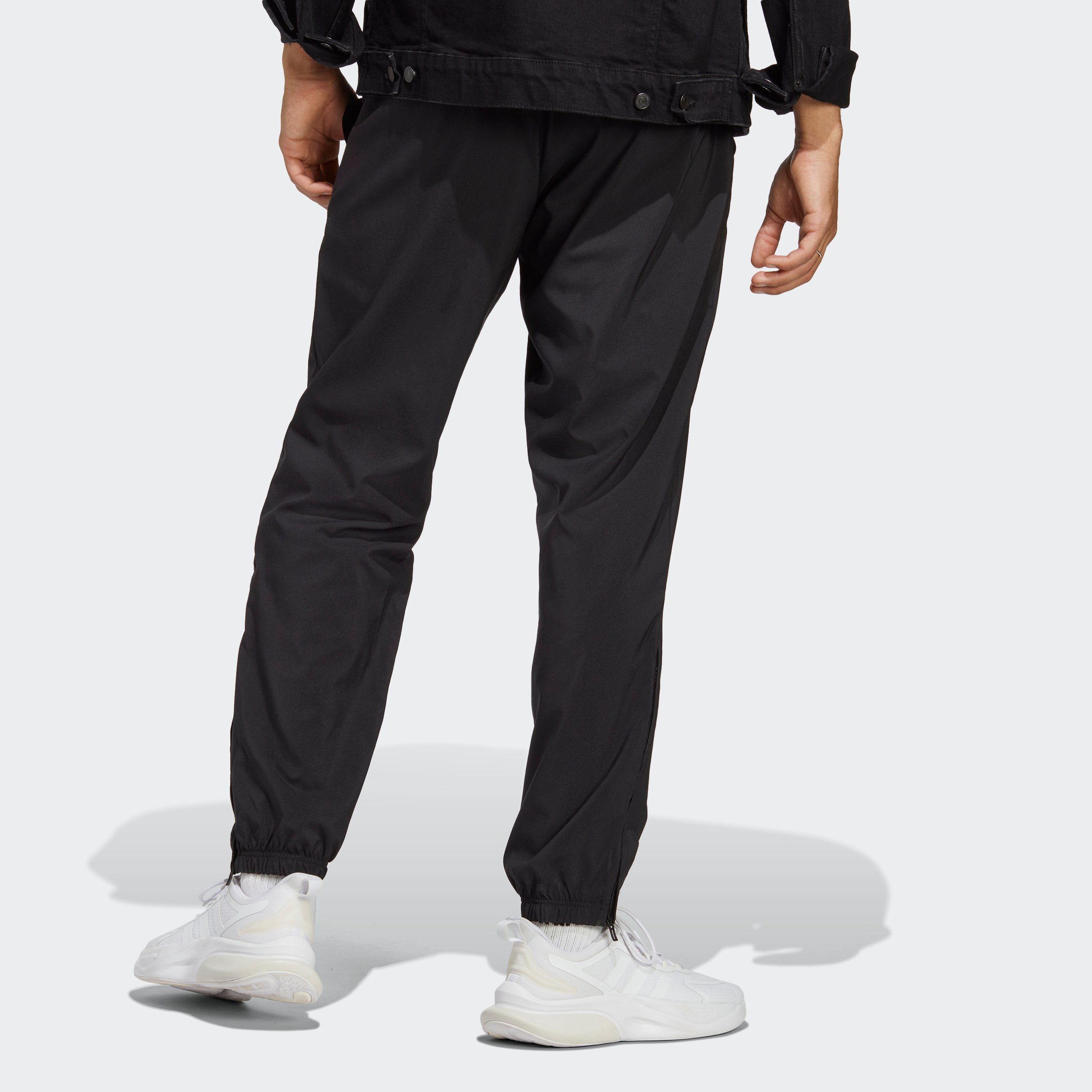 adidas Sportswear Sporthose AEROREADY ESSENTIALS STANFORD ELASTIC CUFF SMALL LOGO HOSE (1-tlg) Feuchtigkeitsabsorbierend, Atmungsaktiv