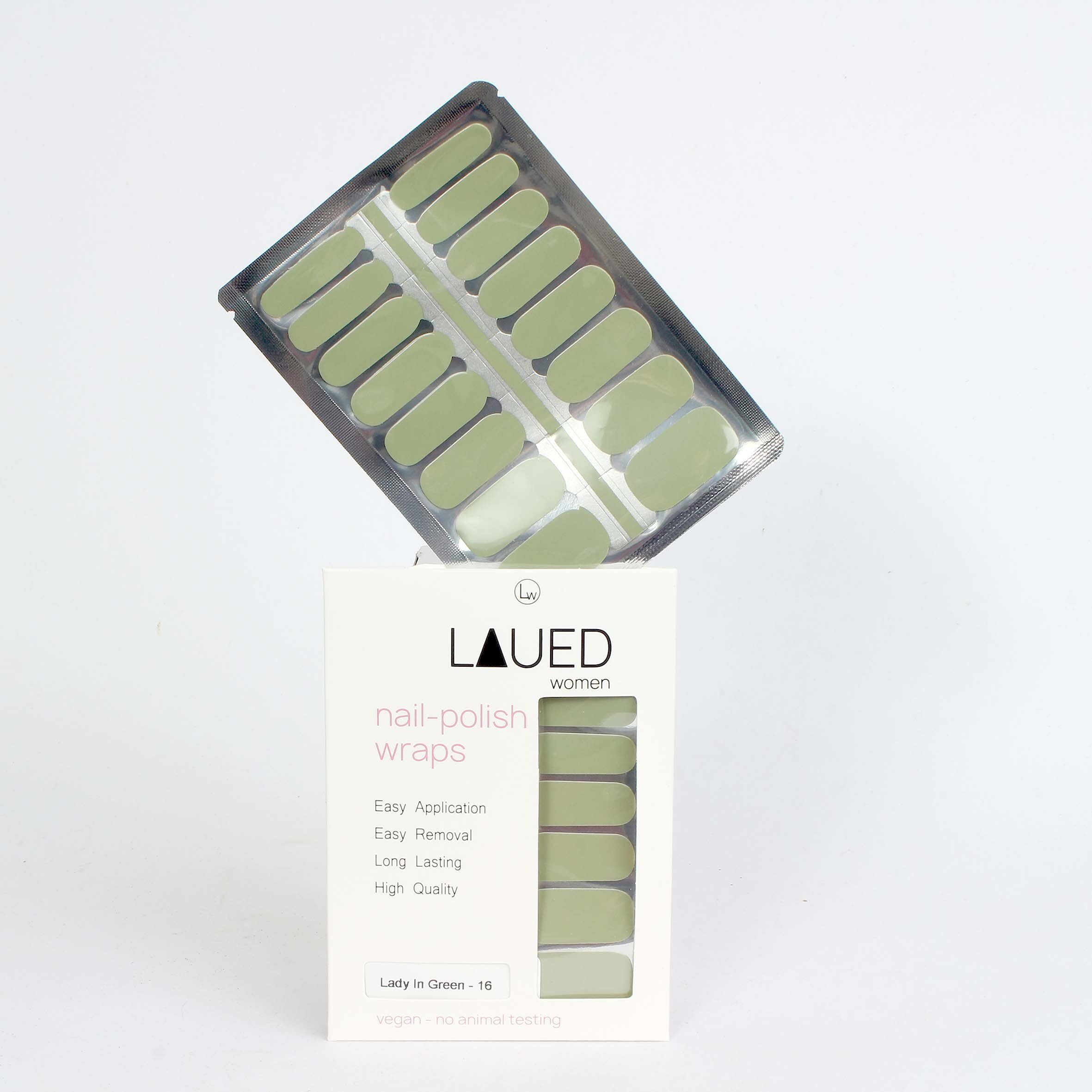 zertifizierter Nagellack Produktion aus Lady LAUED (FSC) solid und / Material SEDEX) Green (SGS In green,