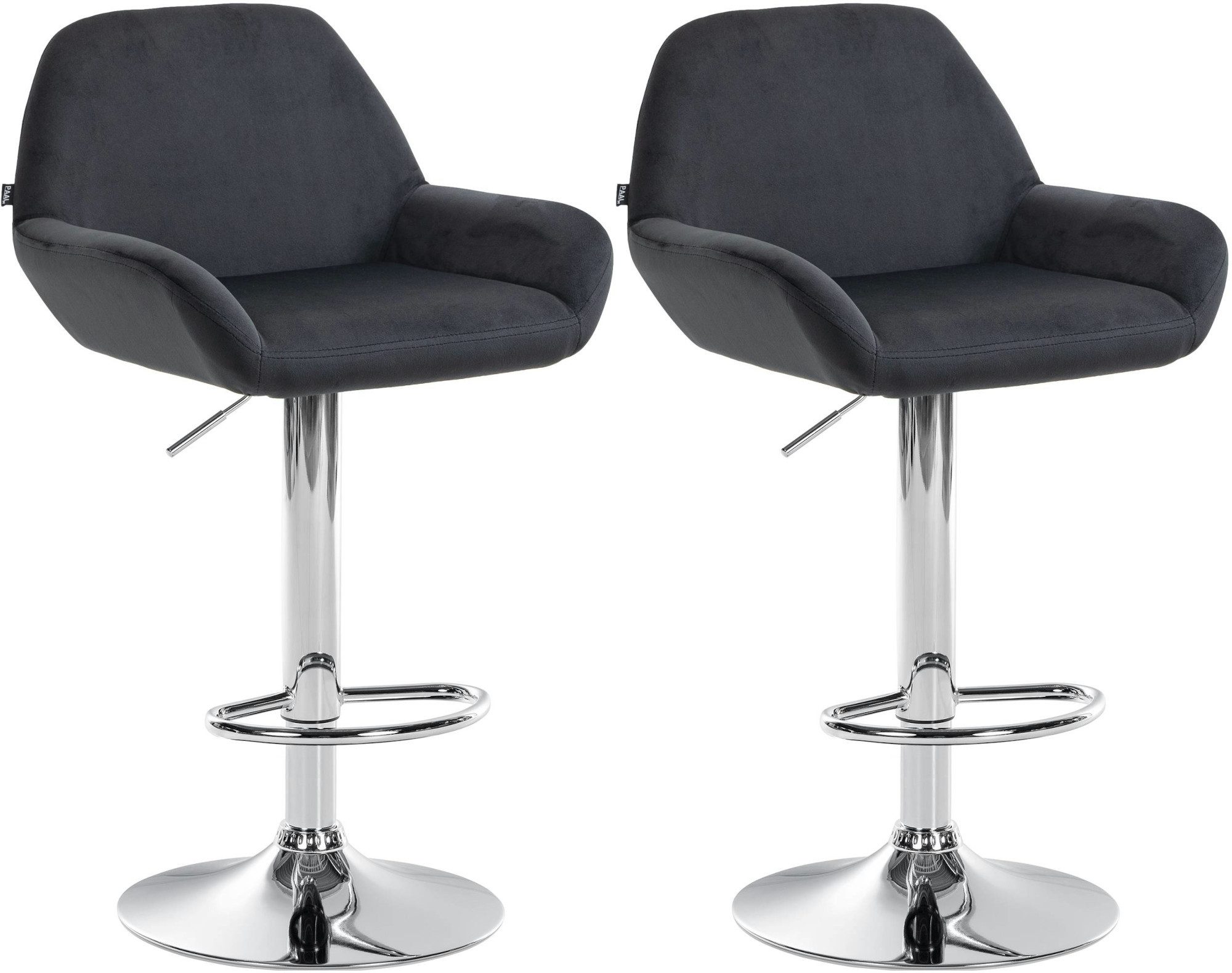 CLP Barhocker Braga Samt (2er Set, günstig online kaufen
