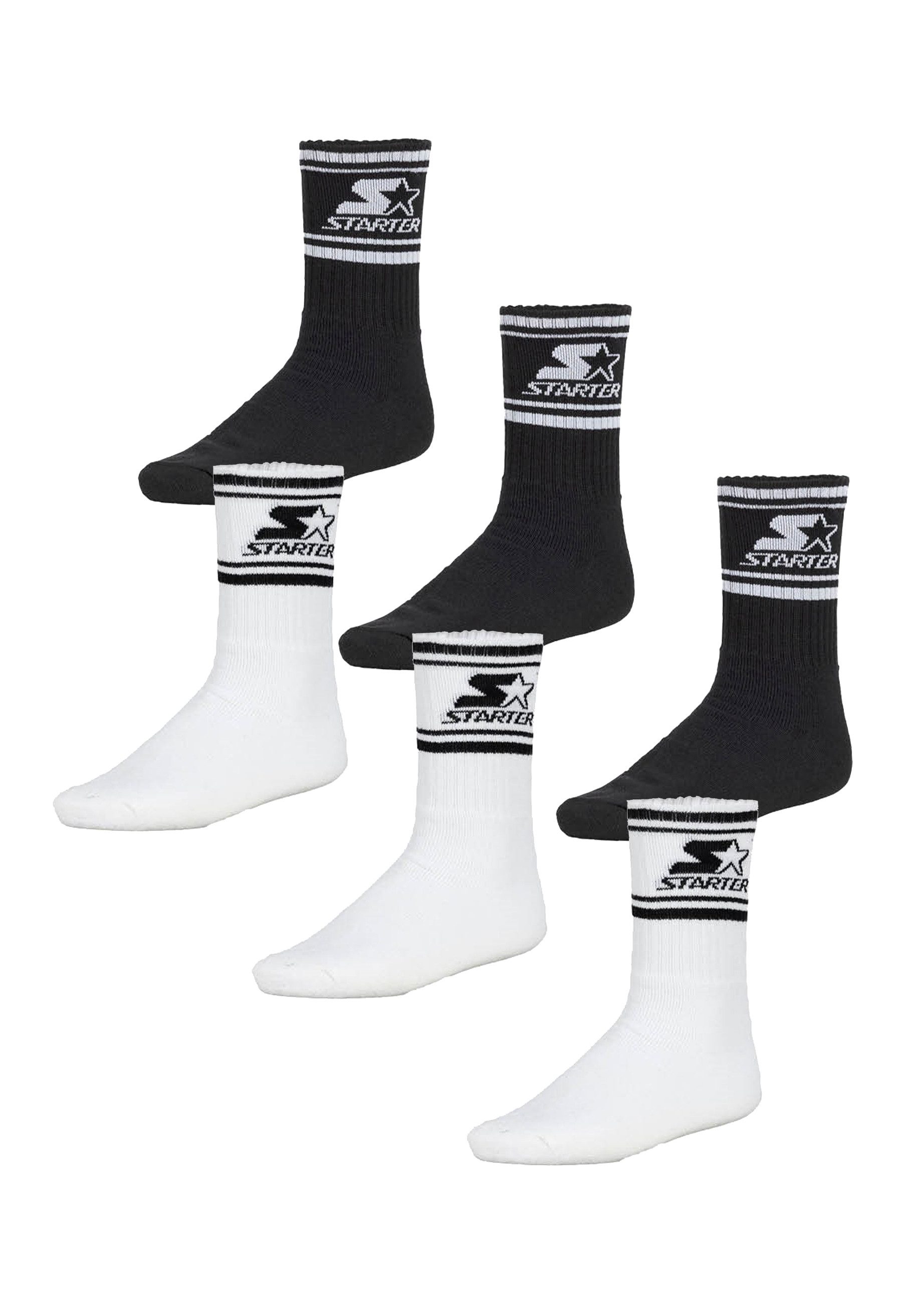 Starter Socken Tennissocken 6er Pack Herren Baumwolle mit Logo (6-Paar)