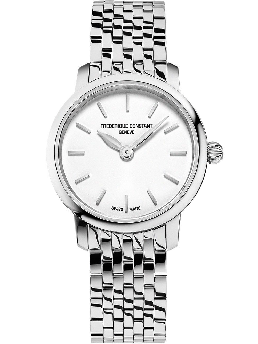 Frederique Constant Quarzuhr Frederique Constant FC-200S6B Damenuhr Classics slimline ladies mini s Frederique Constant FC-200S6B Damenuhr Classics slimline ladies mini silver 25mm 3ATM