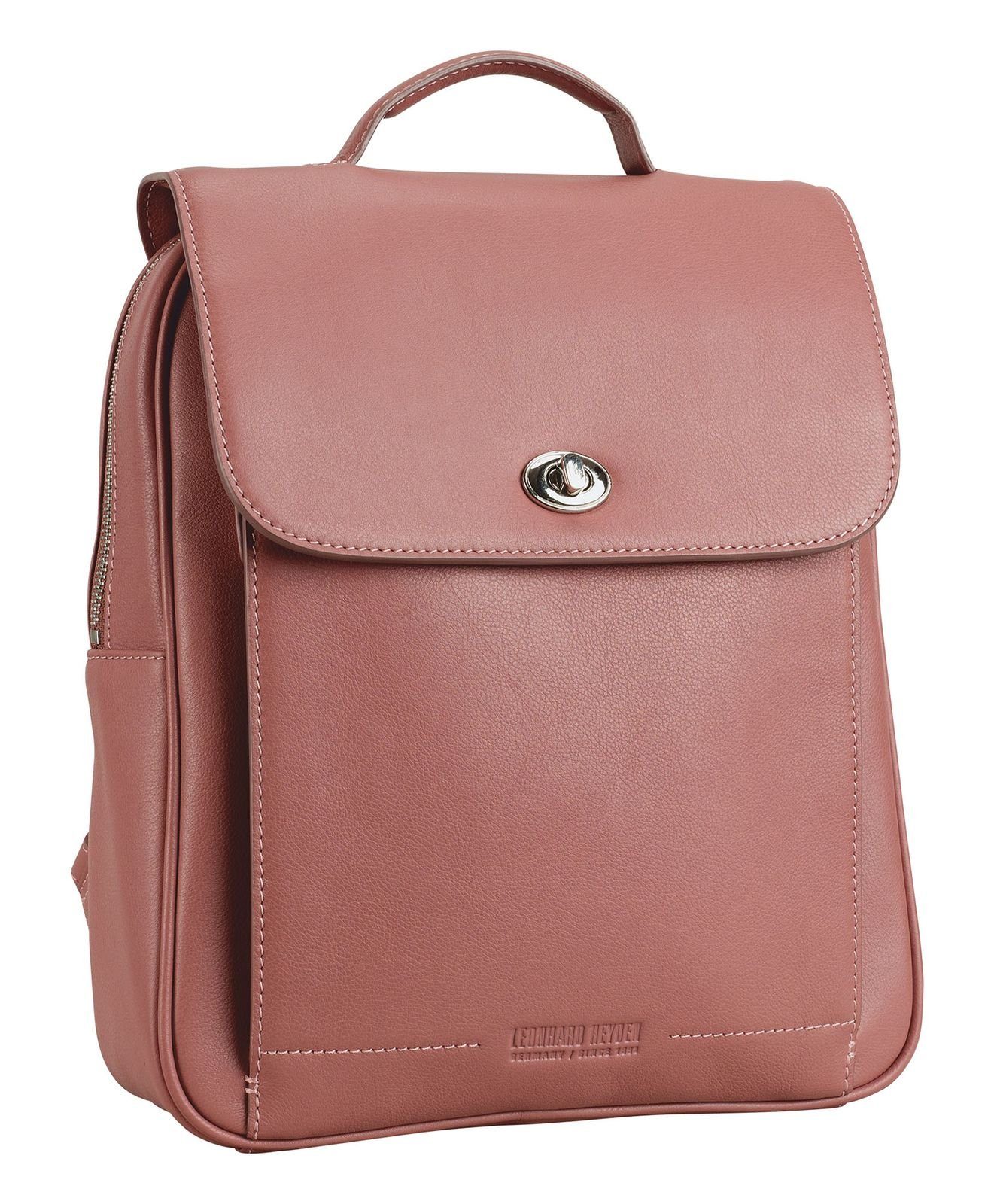 Leonhard Heyden Rucksack City Backpack, aus echtem Rindsleder