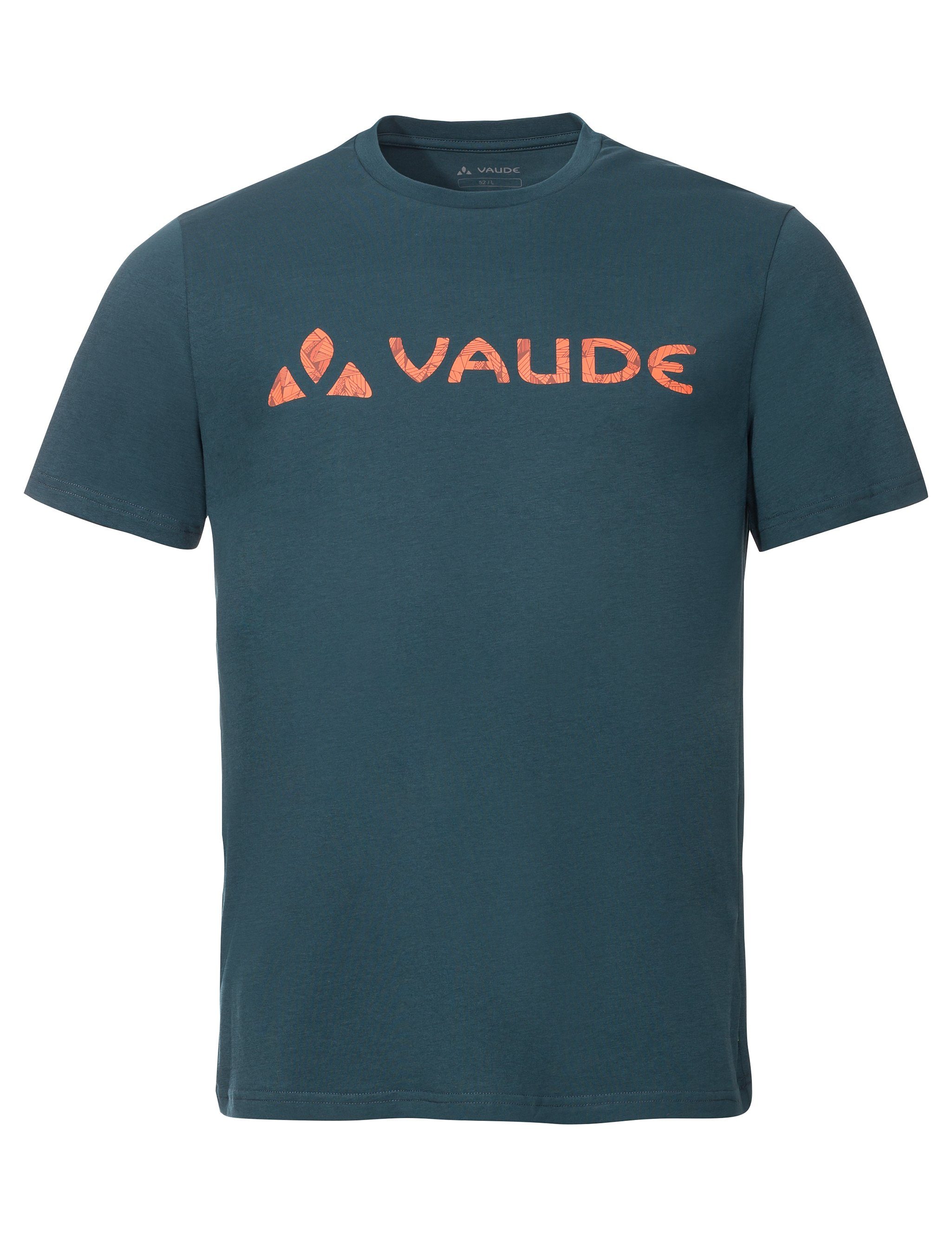 mallard (1-tlg) Men's VAUDE Knopf Shirt green T-Shirt Grüner Logo
