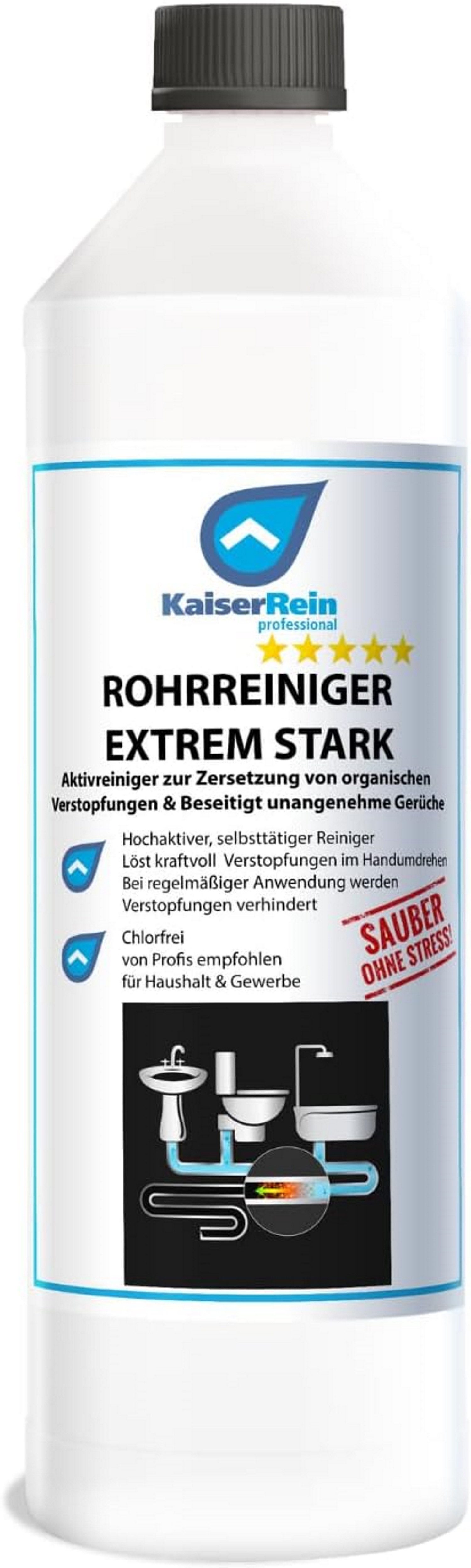 KaiserRein Profi Rohrreiniger Rohrreiniger (Selbsttätige Reinigungskraft, chlorfrei, gebrauchsfertig)