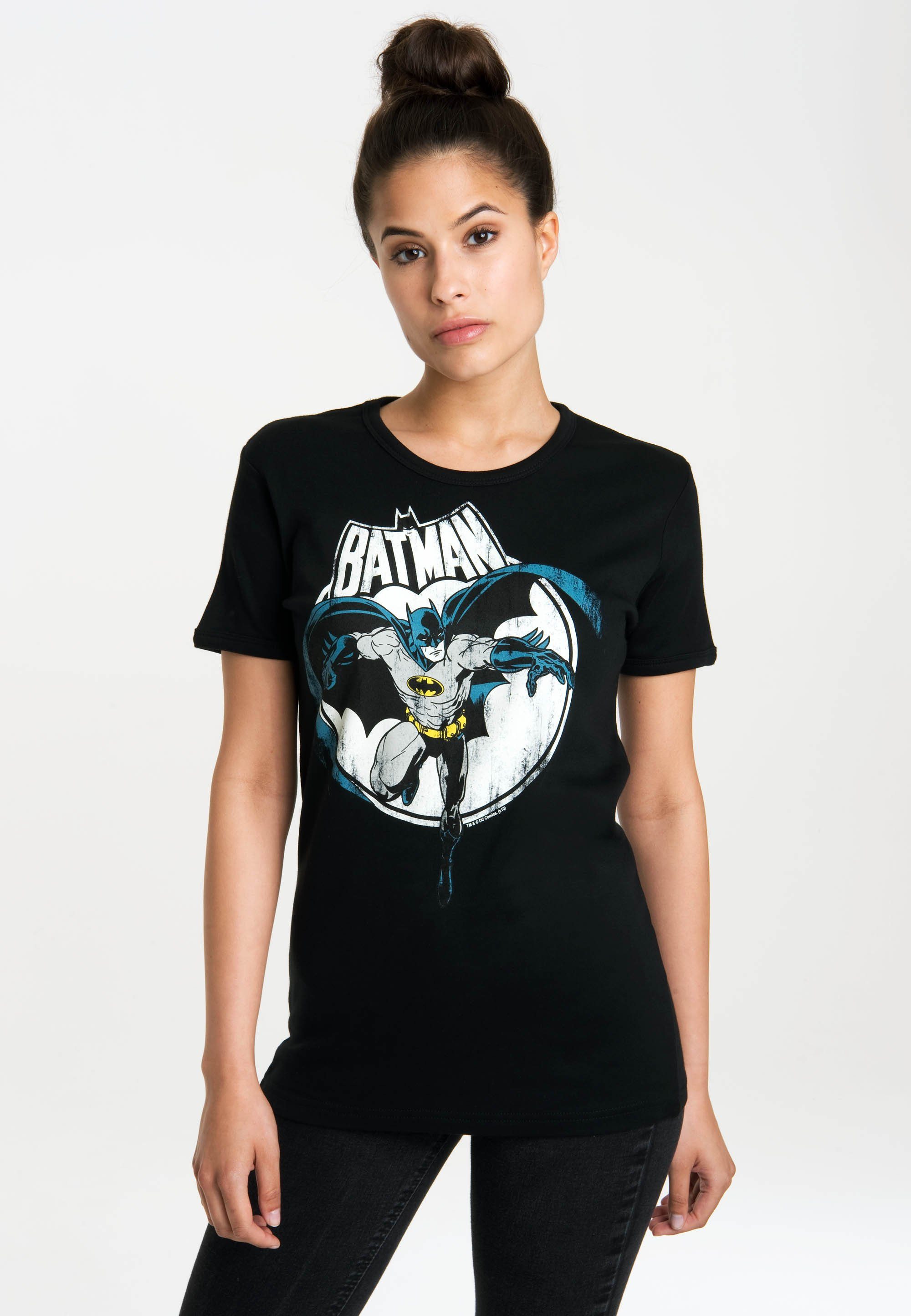 LOGOSHIRT T-Shirt mit Originaldesign - lizenzierten Fullmoon Batman