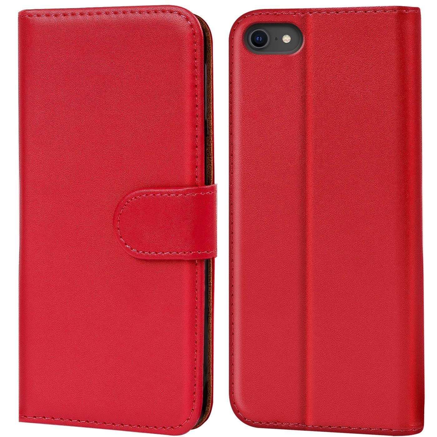 CoolGadget Handyhülle Book Case Handy Tasche für iPhone SE 2020 2022, iPhone 7/8 4,7 Zoll, Hülle Klapphülle Cover für iPhone SE 2020/2022, iPhone 7/8 Schutzhülle