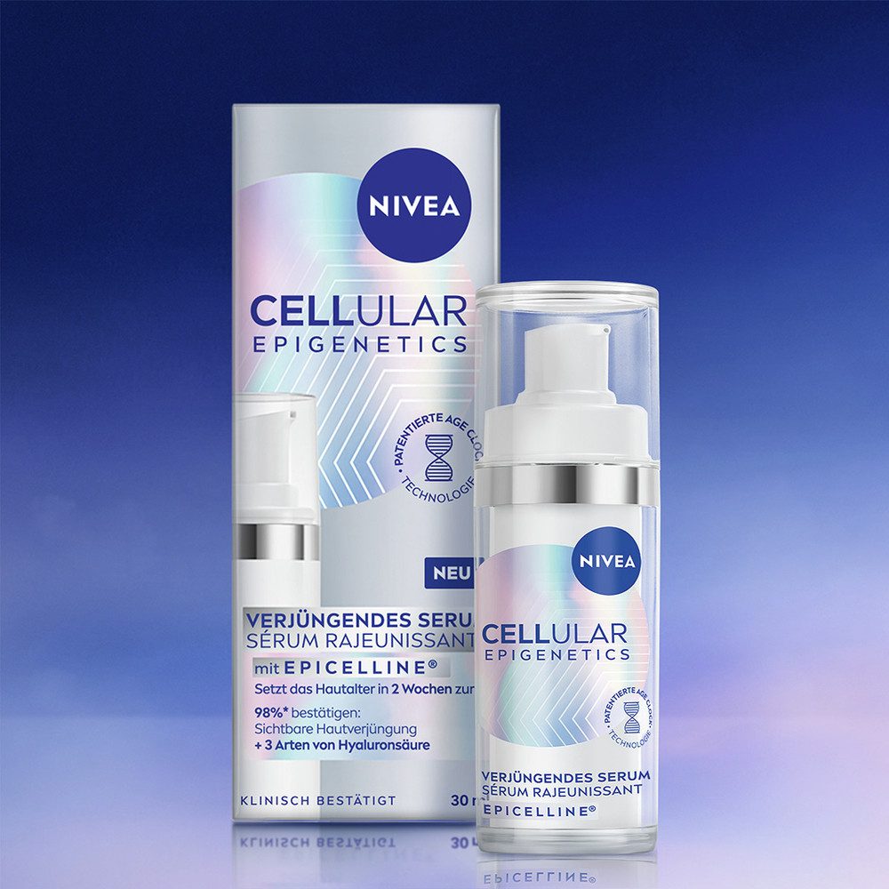 Nivea Anti-Falten-Serum CELLULAR EPIGENETICS VERJÜNGENDES SERUM, Anti-Aging, für alle Hauttypen, verjüngend, pflegend
