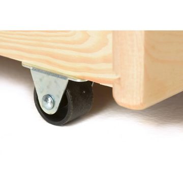 acerto® Schubladenbox 2x Bettschublade Holz für Bettgestell * Robust * Massives Kieferholz