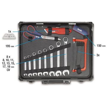 kwb Werkzeugset Werkzeug Koffer inkl. 99-tlg. hochwertigem Werkzeug-Set, gefüllt, (Set)