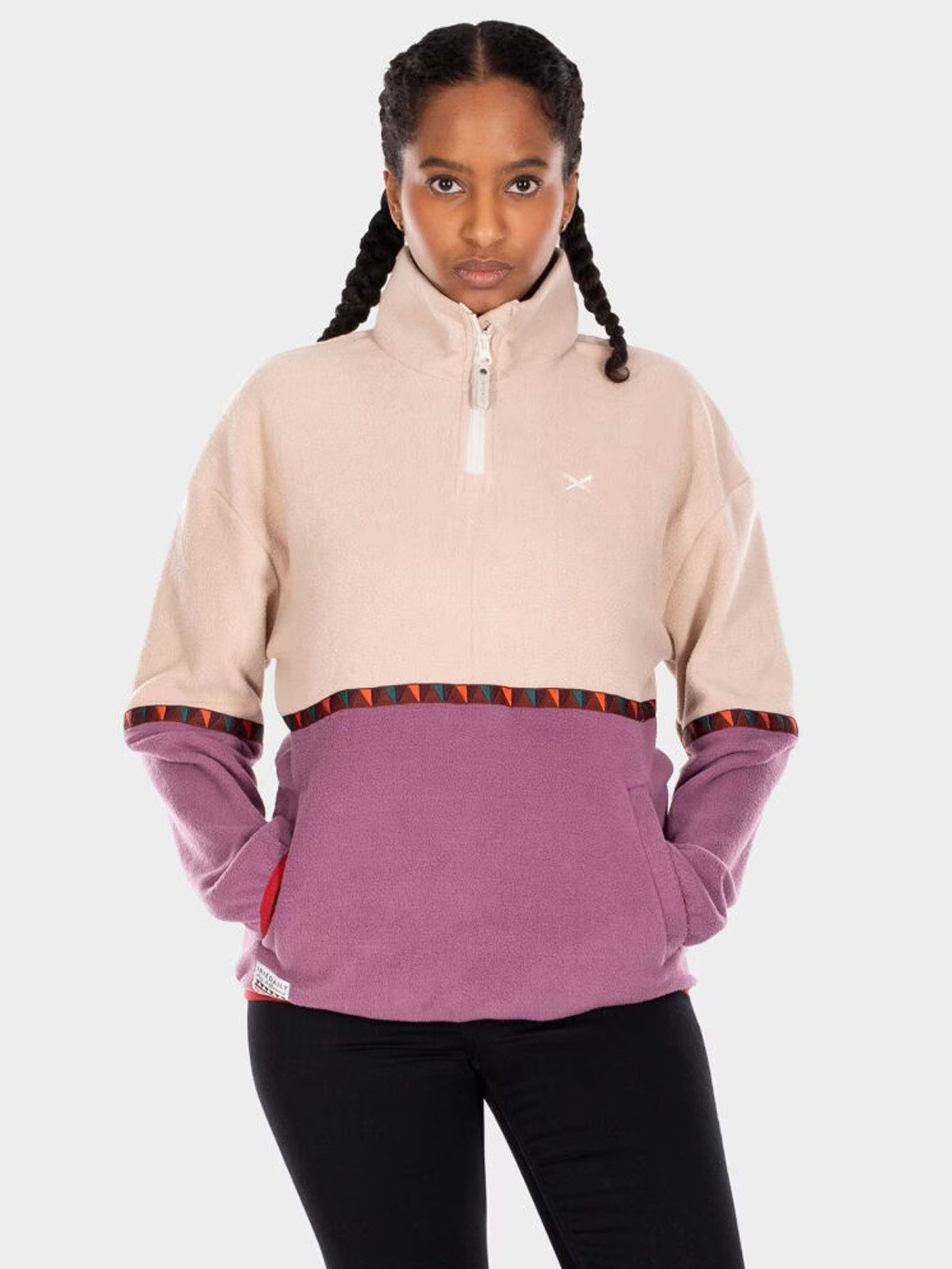 iriedaily Sweatshirt IrieDaily Holina Fleece Troyer (1-tlg)