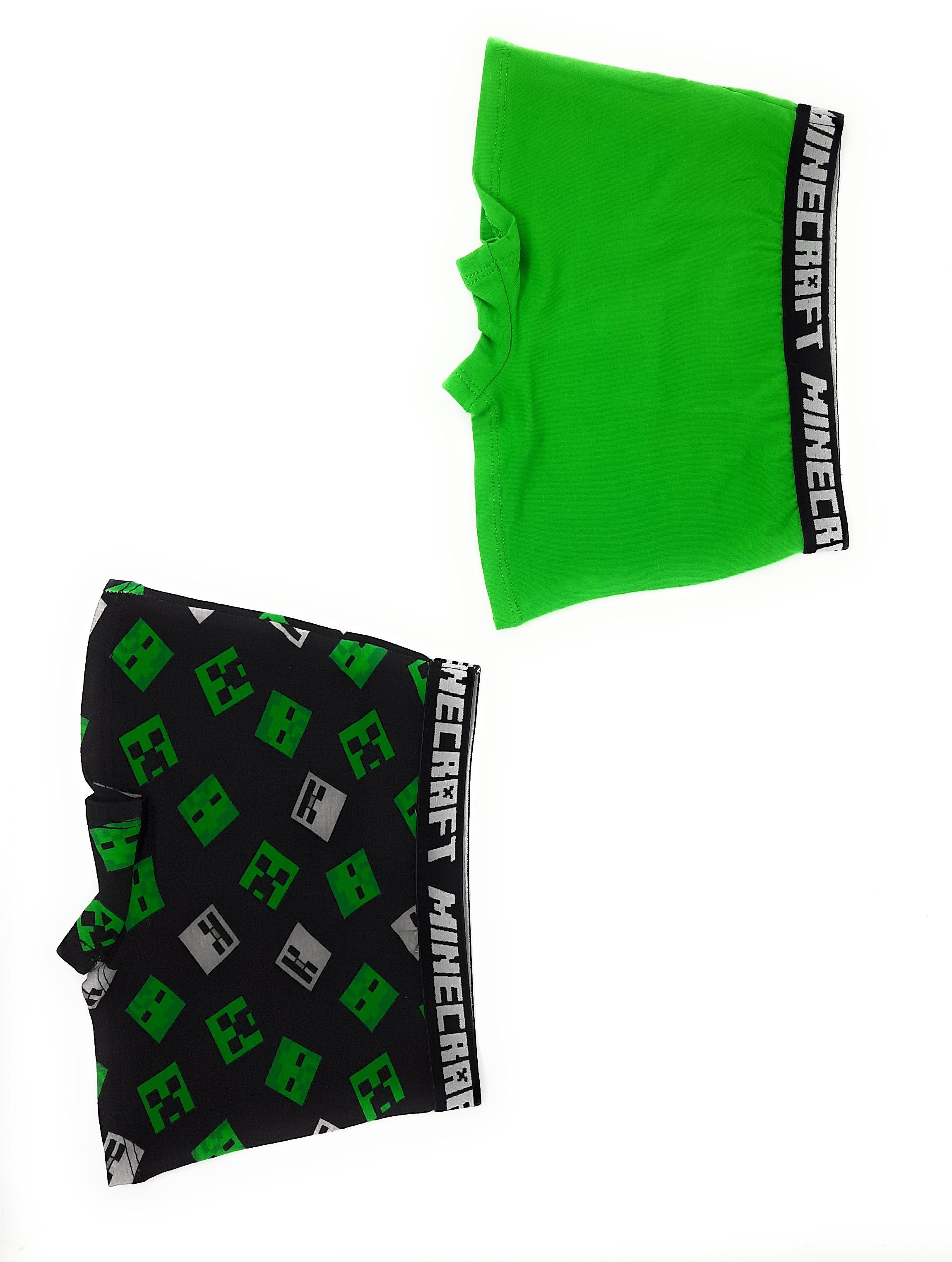 Boxershorts Design Boxershorts Pack Jungen Unterhosen Minecraft Creeper 2er im Minecraft