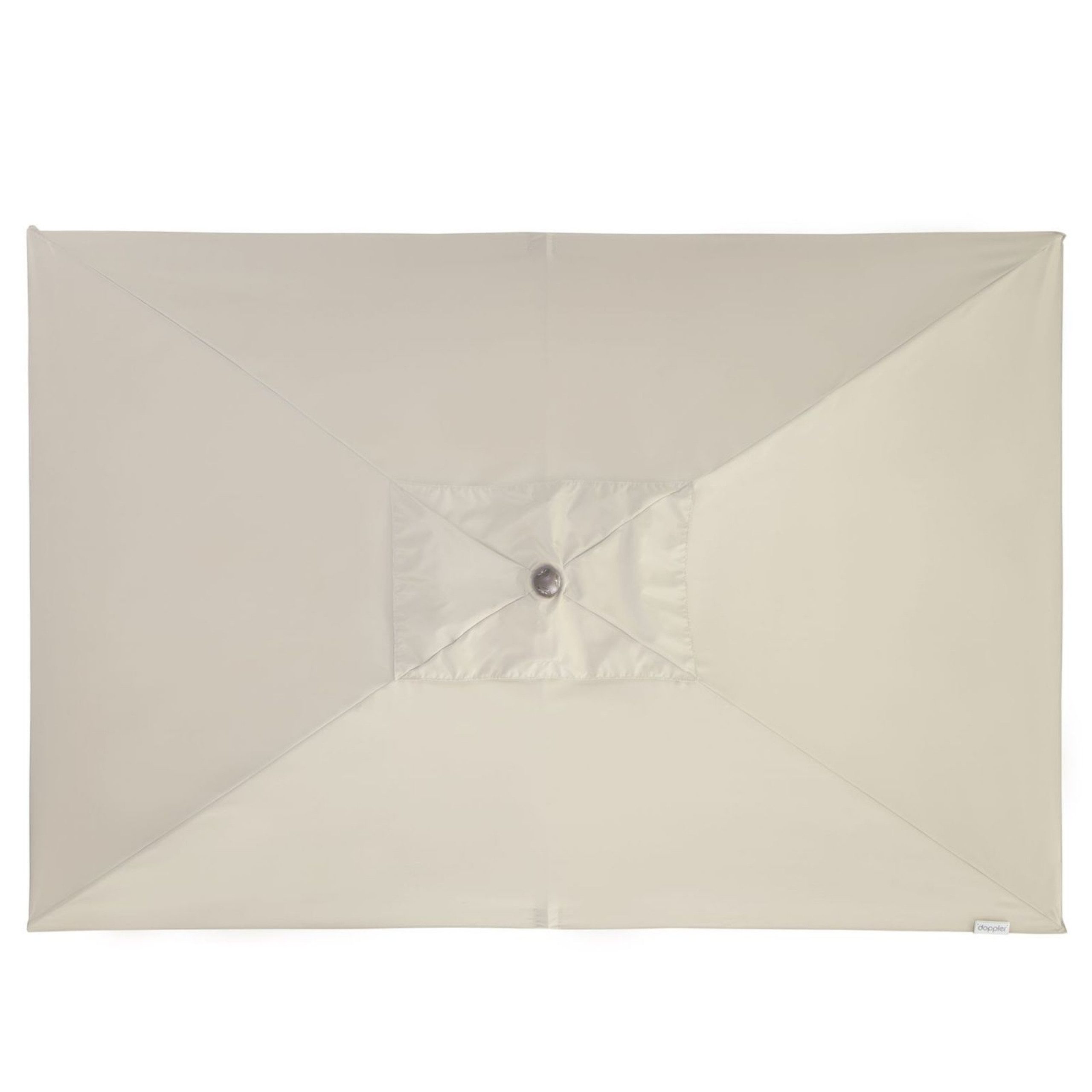 doppler® Sonnenschirm Doppler Alu Wood Auto-Tilt Ultra 210 x 140 cm Marktschirm