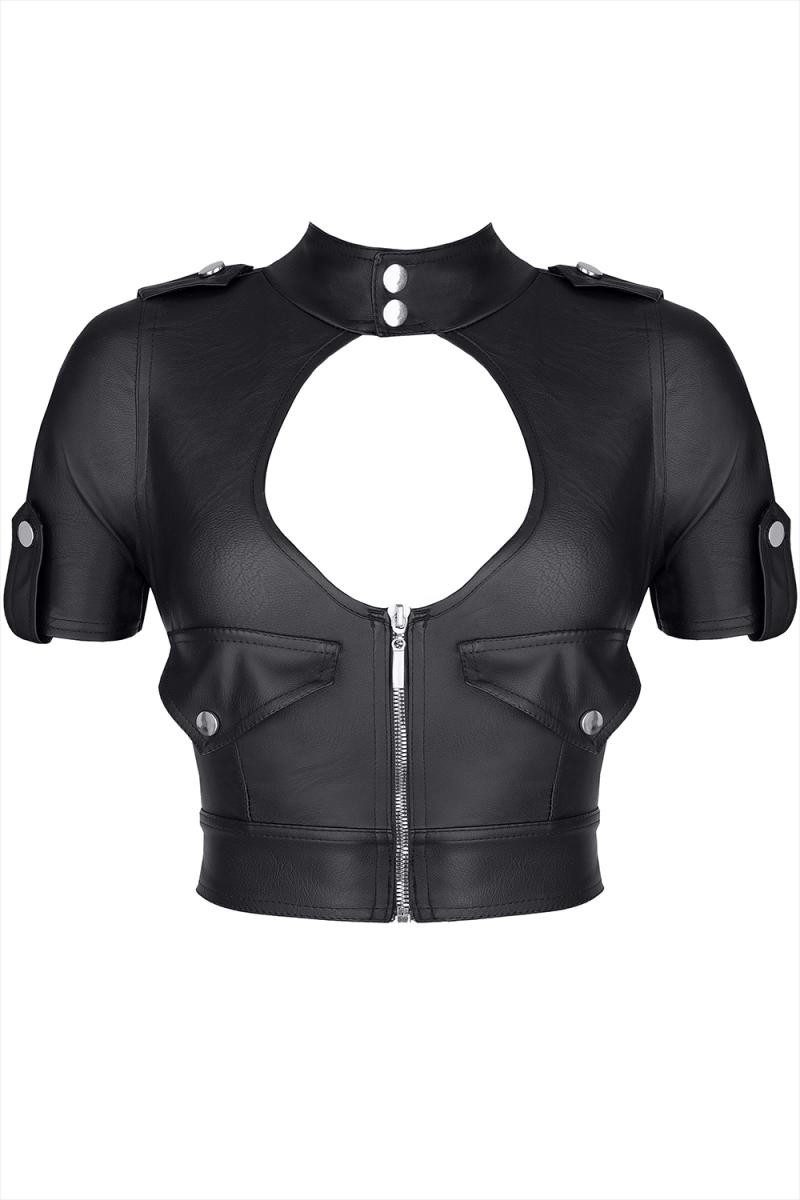 Demoniq Yogatop Top in schwarz - M