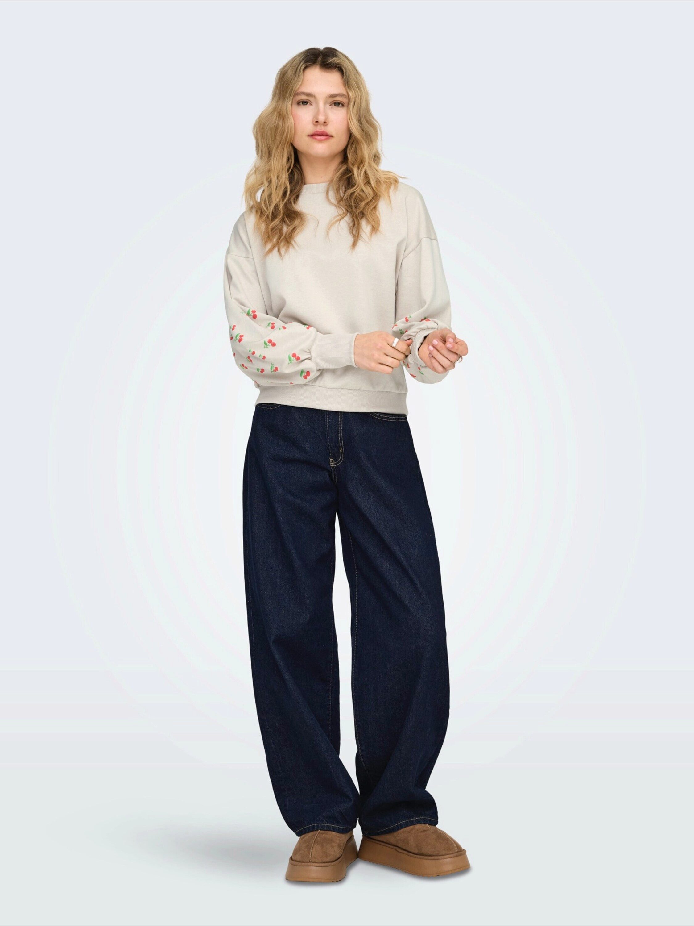 ONLY Sweatshirt ONLBrooke (1-tlg) Drapiert/gerafft