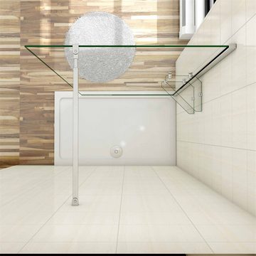 duschspa Duschwand 8mm Nano Glas Duschwand Glaswand Walk in Dusche Trennwand Duschkabine, Einscheibensicherheitsglas, Sicherheitsglas, (Set), Glas, Duschwand erhältlich 4 verschiedenen Breite