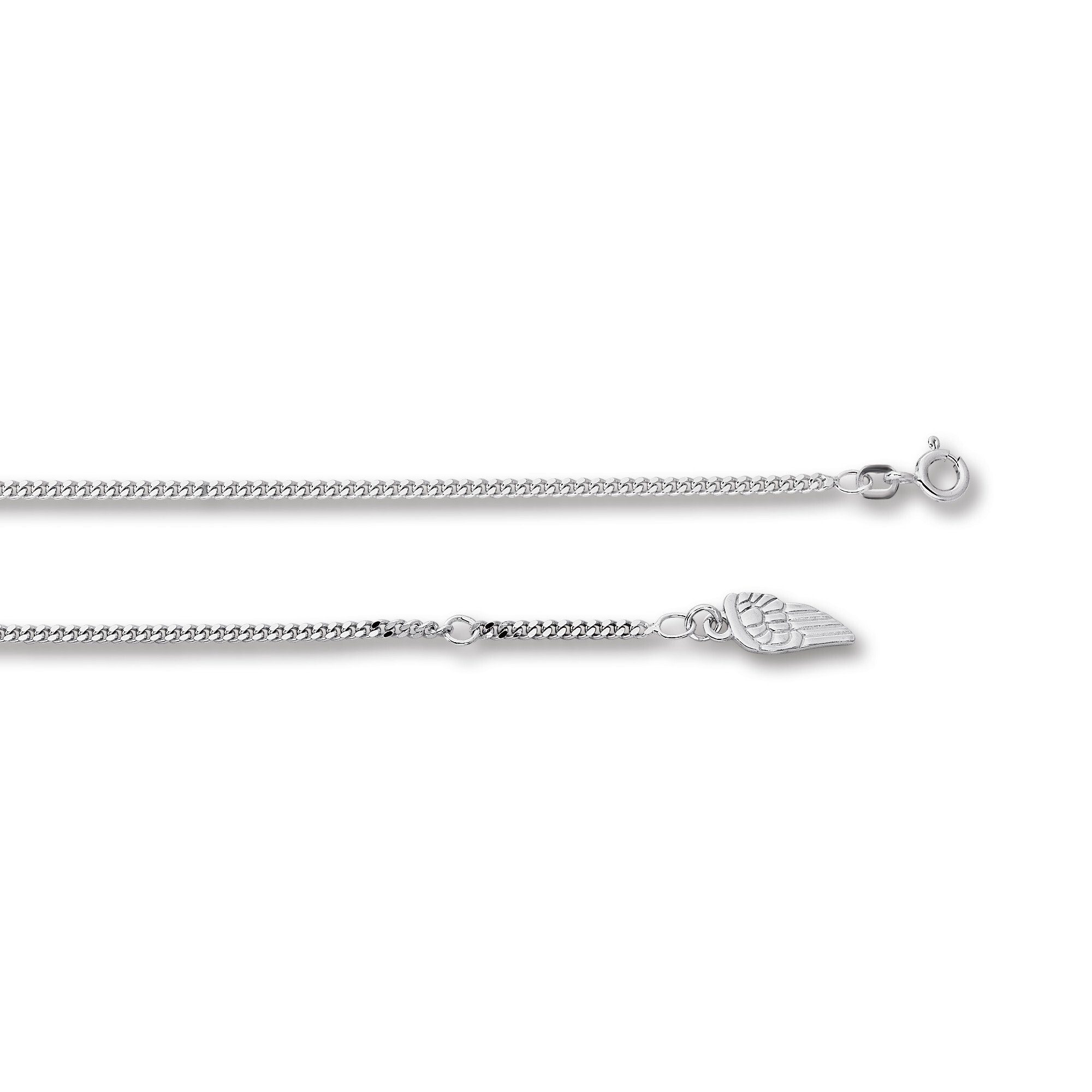 ONE ELEMENT Fußkette Flügel Fußkettchen Panzerkette aus 925 Silber 25 cm Ø 2,10 mm mm, Ihr persönliches Symbol – liebevoll gearbeitet für jeden Tag
