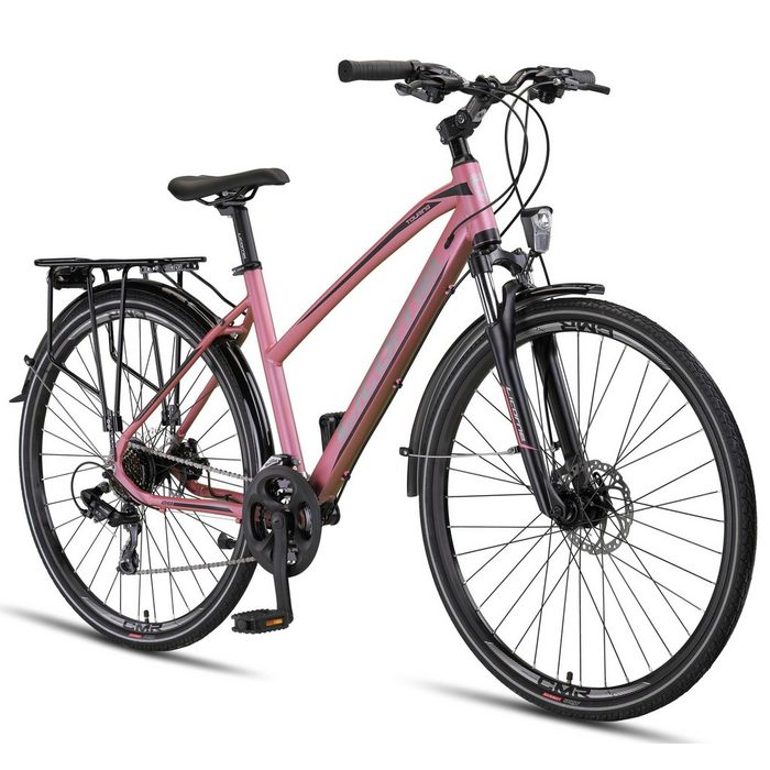 Licorne Bike Trekkingrad Licorne Bike Premium Touring Trekking Bike in 28 Zoll - Fahrrad für Jungen Mädchen Damen und Herren - 21 Gang-Schaltung - Mountainbike - Crossbike