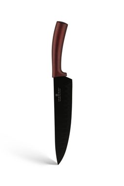 Edenberg Messer-Set Wunderschönes klassisches Messerset, Magnetblock Burgund (6-tlg., Eine ideale Geschenkidee)