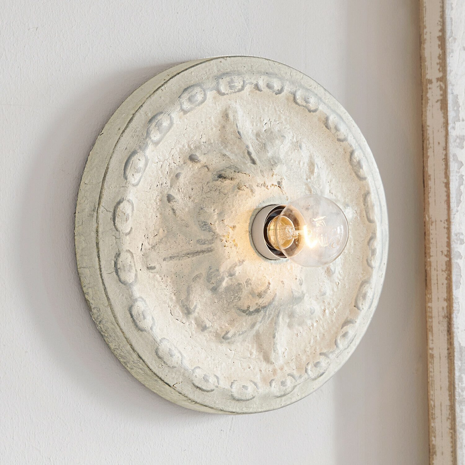 Mirabeau Wandleuchte Wand- & Deckenlampe Mangaire antikweiß