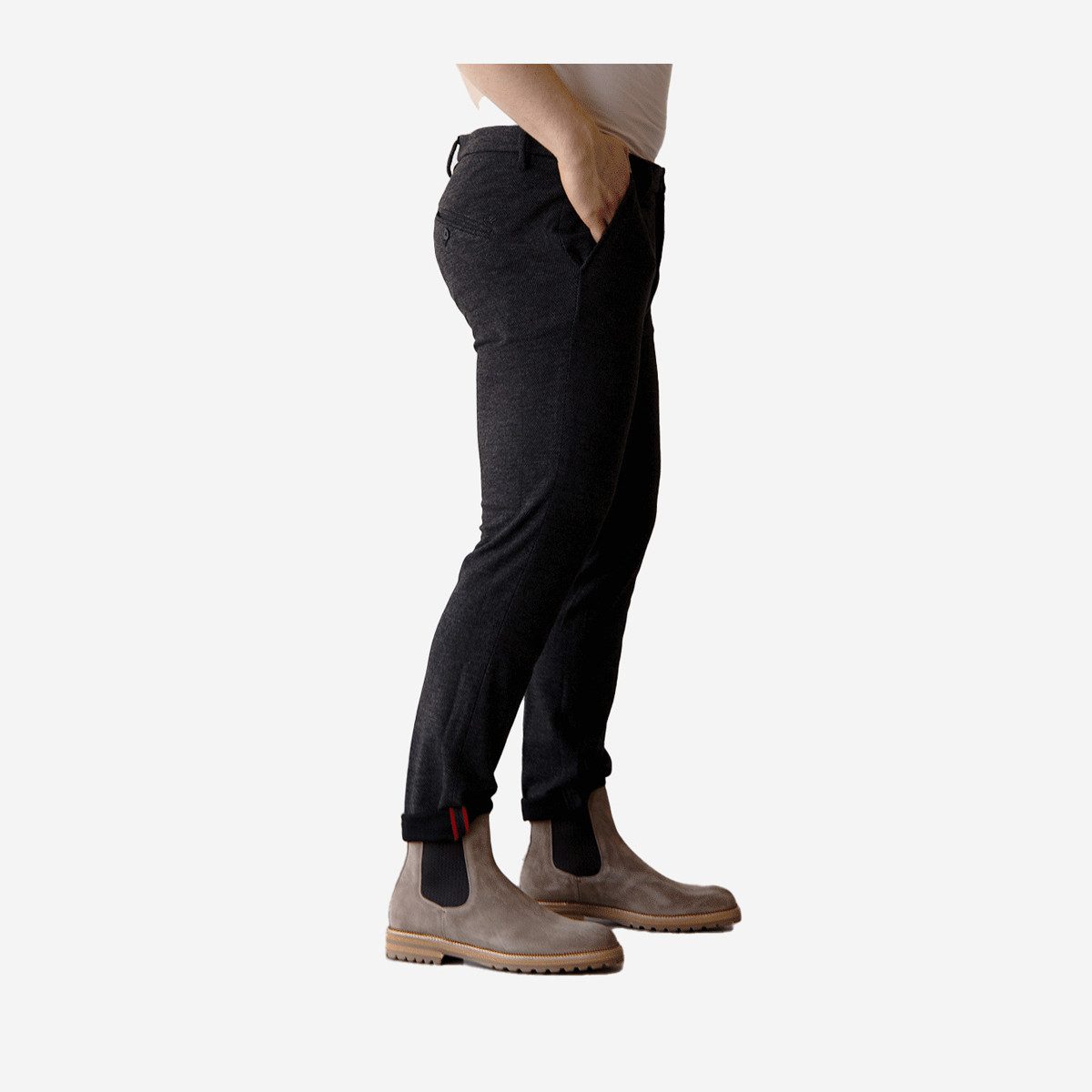 Mason's Stoffhose Mason’s 9PF2C7350 JERT057-215, Hosen, Grau