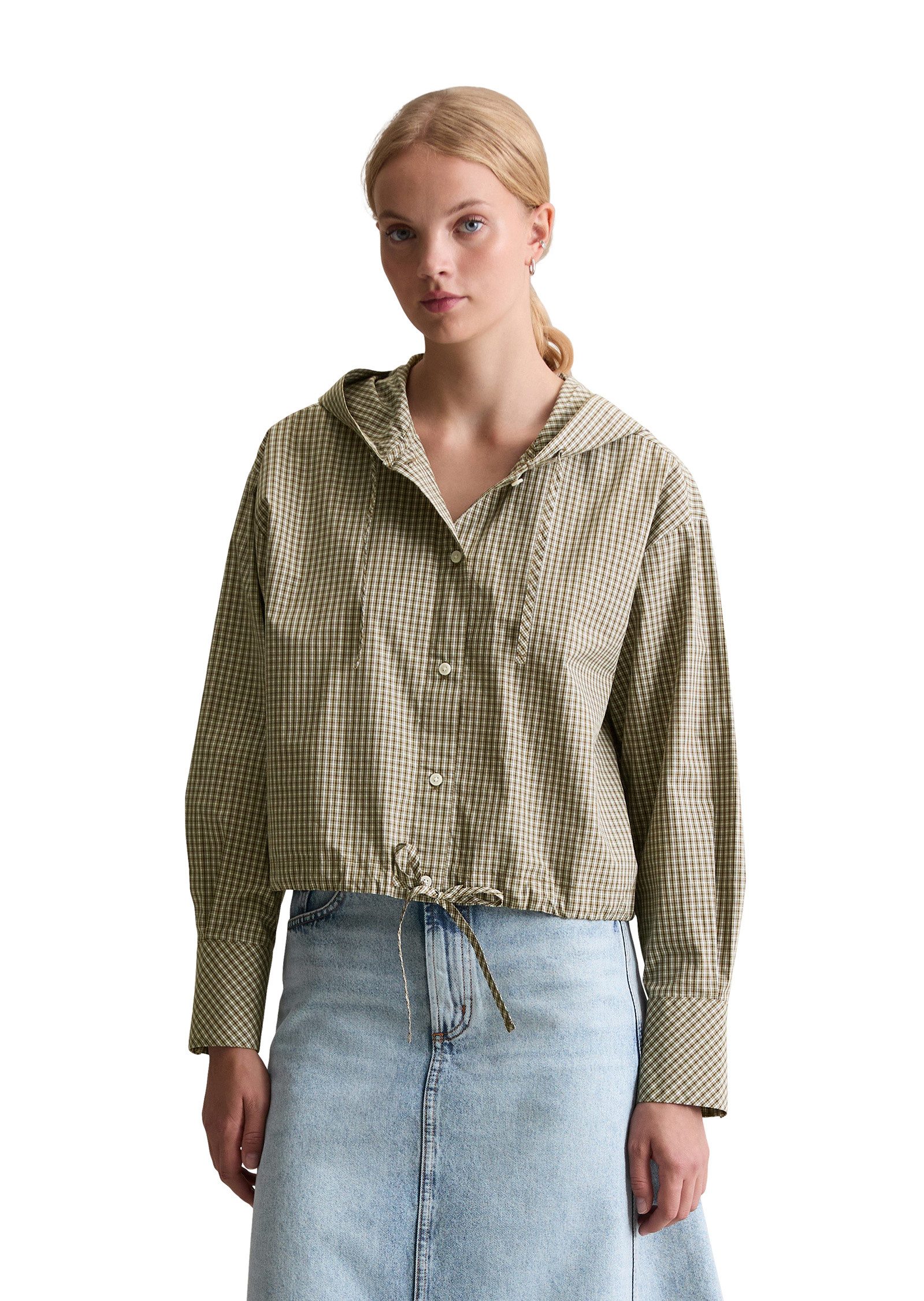 Marc O'Polo DENIM Langarmbluse aus Papertouch-Popeline günstig online kaufen