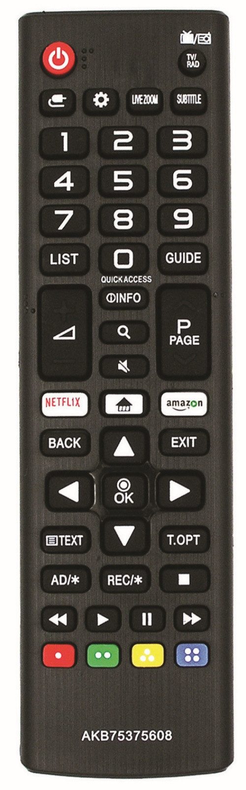 Alltro Ersatz TV Fernbedienung (für LG TV / 55UK6400 / 55UK6400PLF / 55UK6470 / 55UK6470PLC)