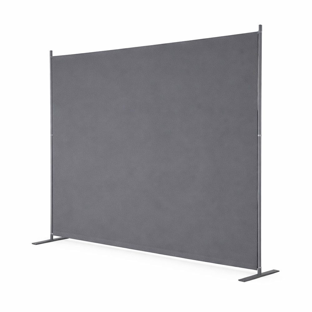 BBWL Raumteiler Paravent Grau freistehend, Sichtschutz Trennwand für Innenbereich, faltbar für Büro Wohnzimmer Schlafzimmer Esszimmer Arbeitszimmer, 1-teilig 180x180 cm, 4-teilig 204x180 cm, 6-teilig 304x180 cm, 8-teilig 404x180 cm, flexibel platzierbar, stabiler Raumtrenner für Privatsphäre und stilvolle Raumgestaltung