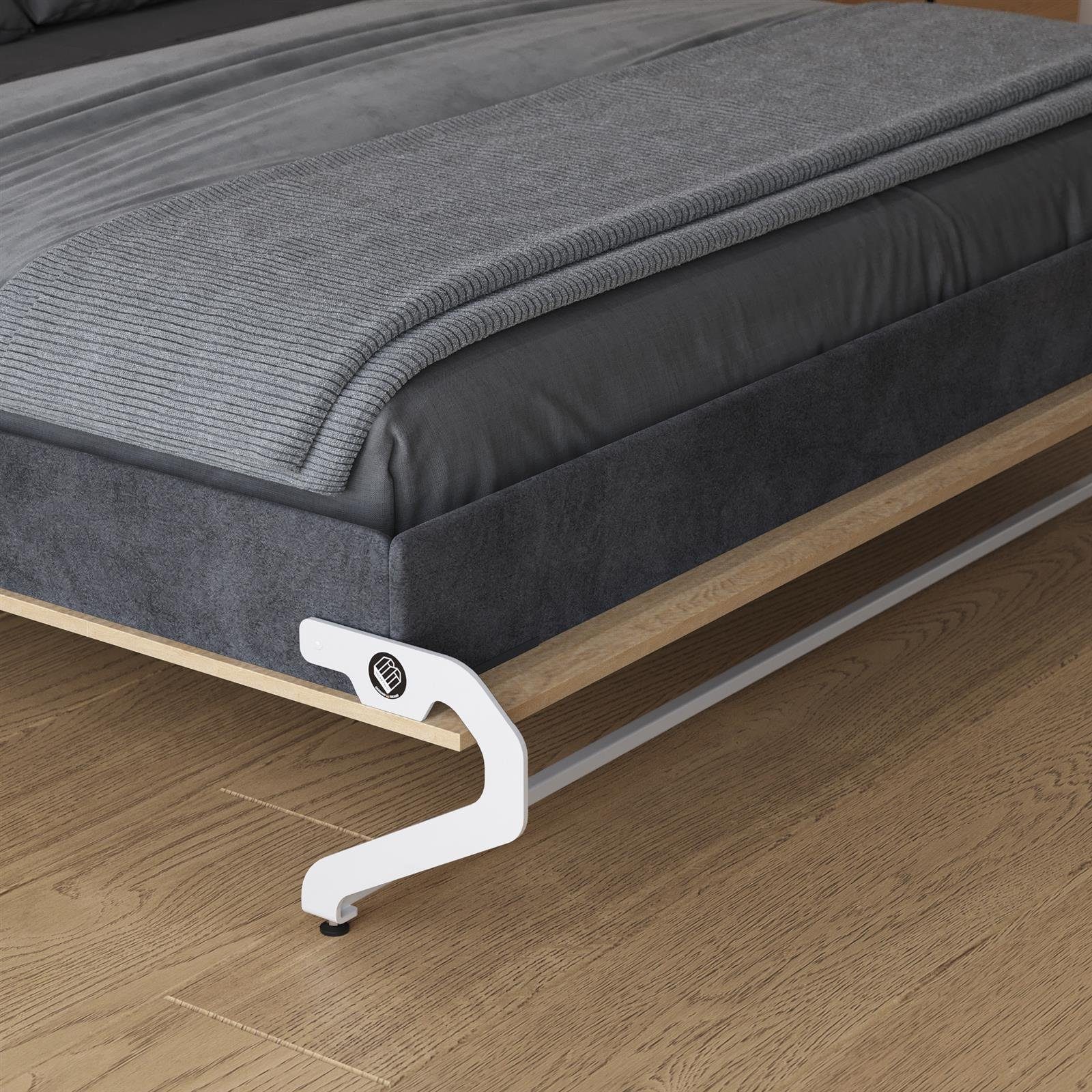SMARTBett Schrankbett Schrankbett mit Polsterrahmen M1 180x200 Vertikal (1-St)