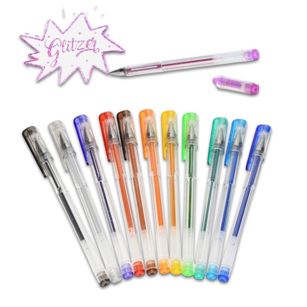 Gelschreiber DONAU Gelschreiber 12er Glitzer Set