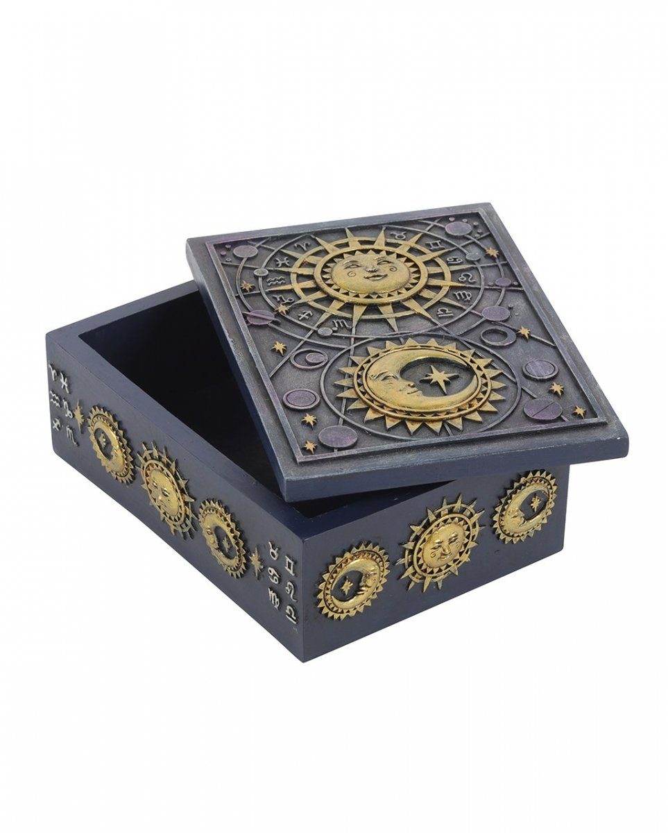 Horror-Shop Dekofigur Sonne & Mond Astrologie Box als wunderschönes Deko