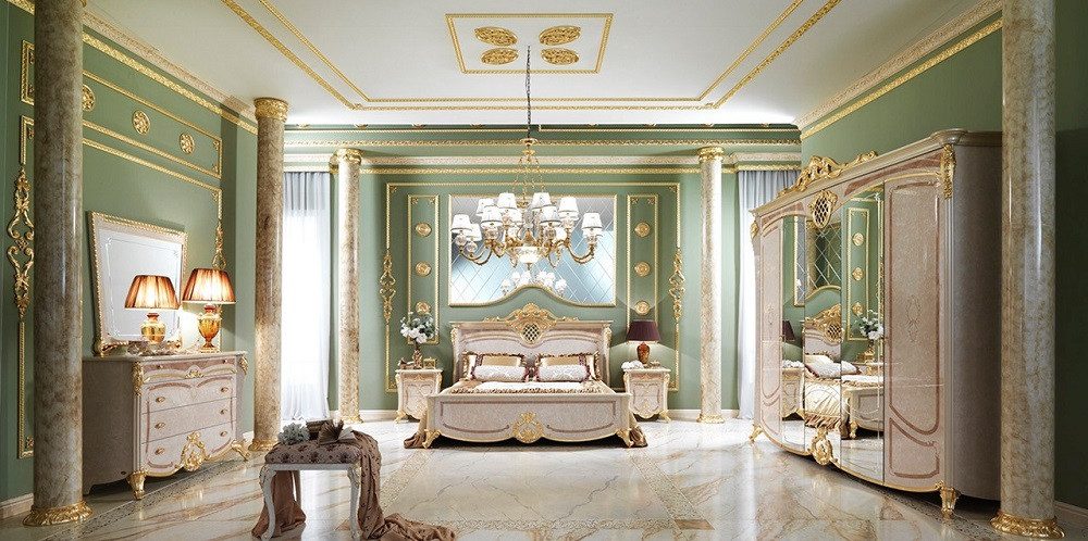 Xlmoebel Schlafzimmer-Set Italienisches Schlafzimmer-Set in modernem Design mit Holzoptik, (Schlafzimmer-Set), Hergestellt in Italia