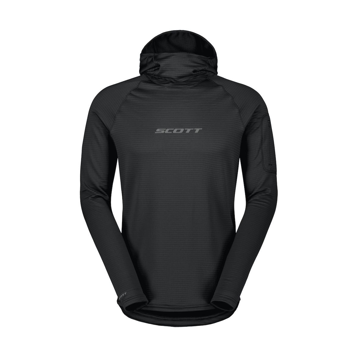 Scott Fleecejacke Hoody M's Defined Light Pullover Leichter, atmungsaktiver Midlayer für Herren mit praktischen Taschen
