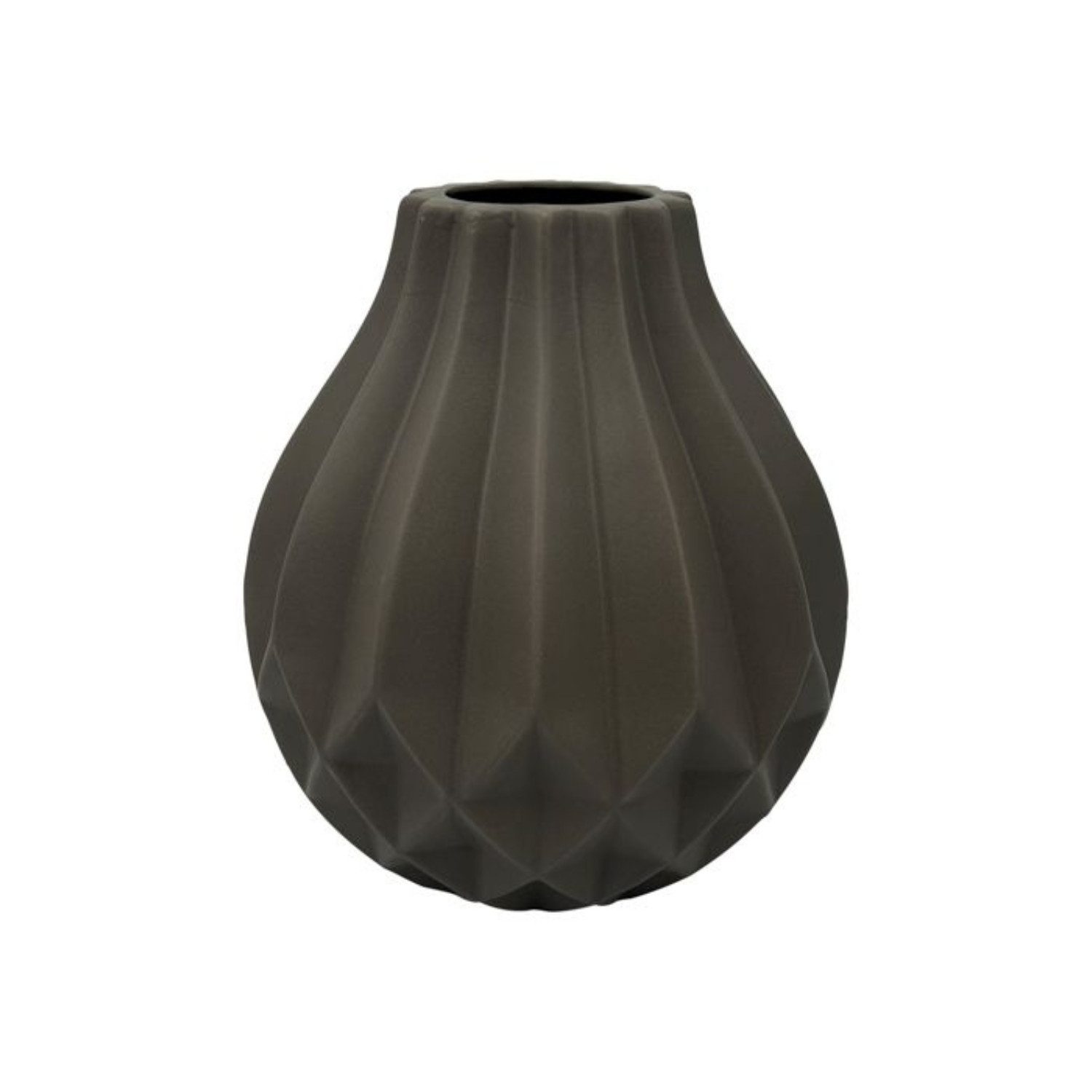 alesvelt Dekovase NORA Moderne hochwertige Keramik Vase Ø22,5X25,5 CM Grau (1-stk)