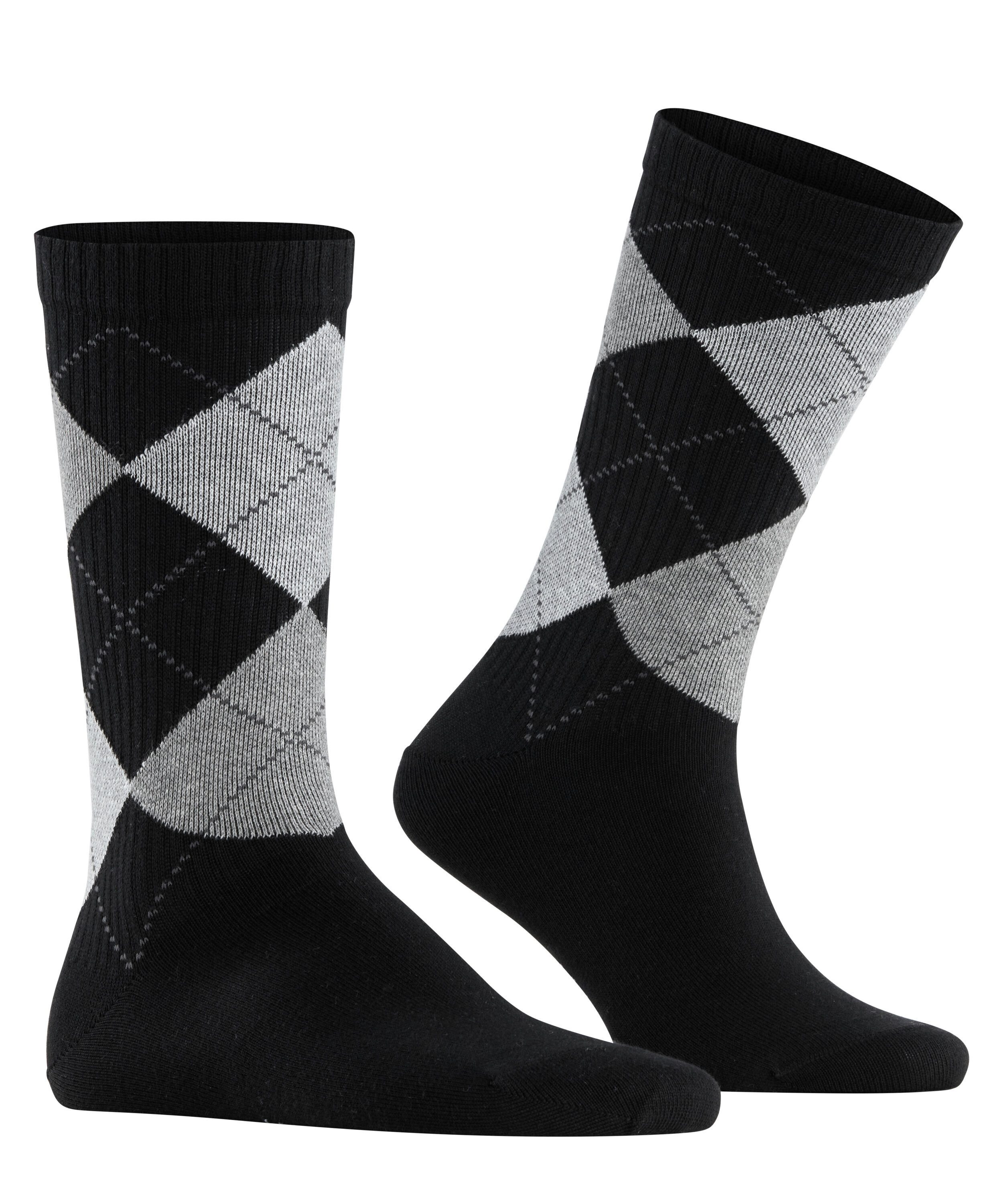 Burlington Socken Rib Court Einheitsgröße 40-46, Argyle-Muster, feine Rippenstruktur – Bild 2 von 5