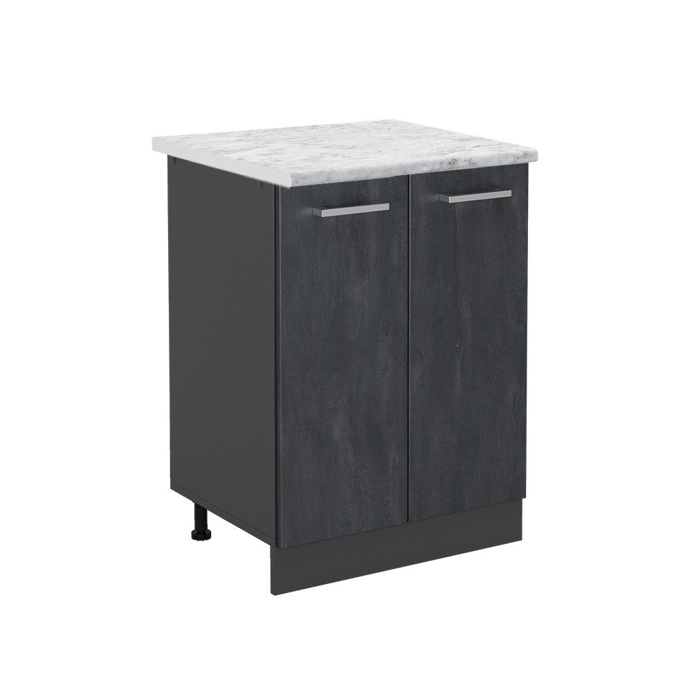 Vicco Unterschrank R-Line, Schwarz Beton/Anthrazit, 60 günstig online kaufen
