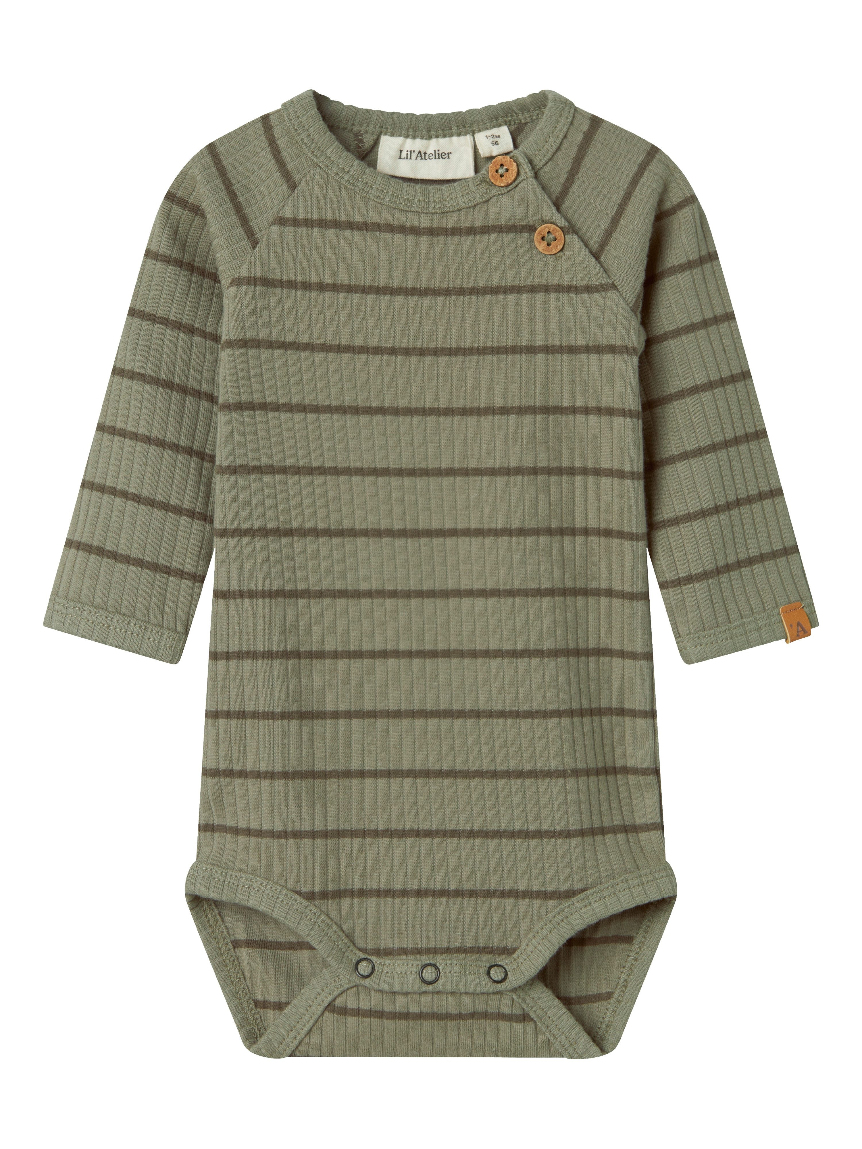 Lil' Atelier Langarmbody NBMKAIL LS SLIM BODY LIL NOOS Baumwollmischung