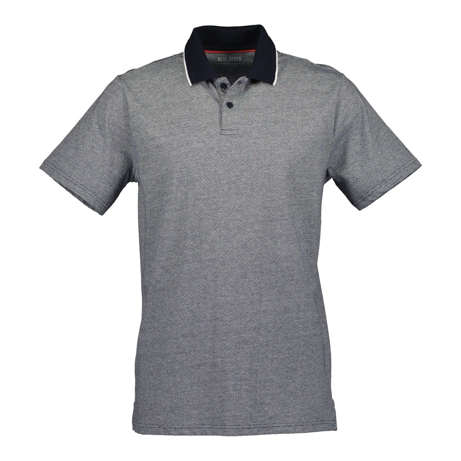 Blue Seven Poloshirt 321192 Herren Poloshirt unifarben - Kurzarm-Shirt mit Polokragen
