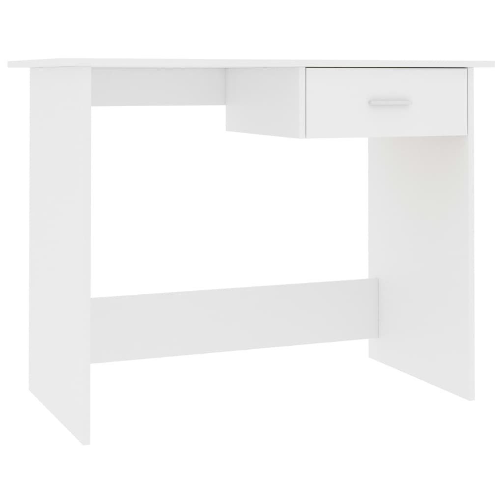Weiß furnicato Schreibtisch Holzwerkstoff 100x50x76 cm